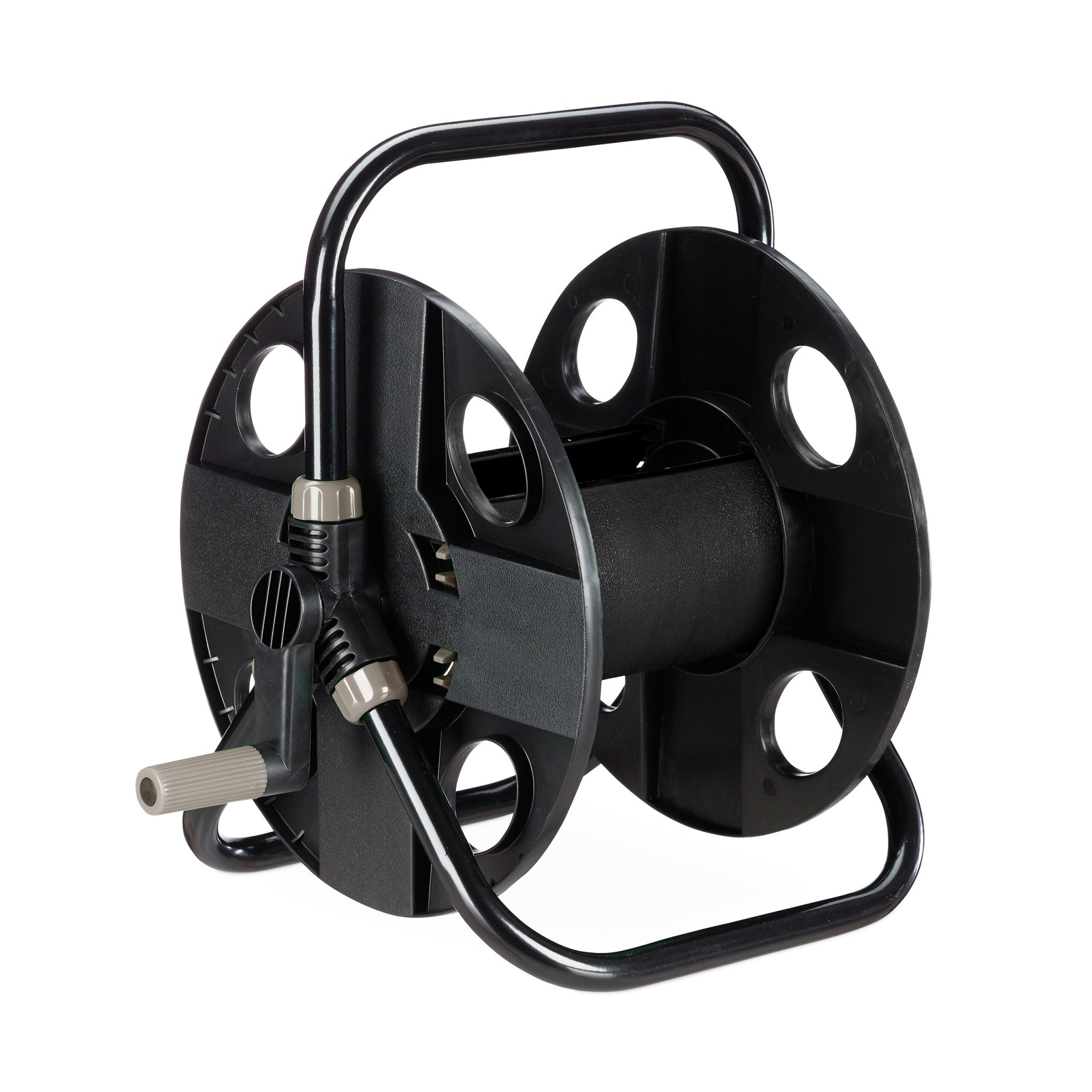 Schlauchtrommel 30 Meter 1/2 Schlauch Schwarz-Grau