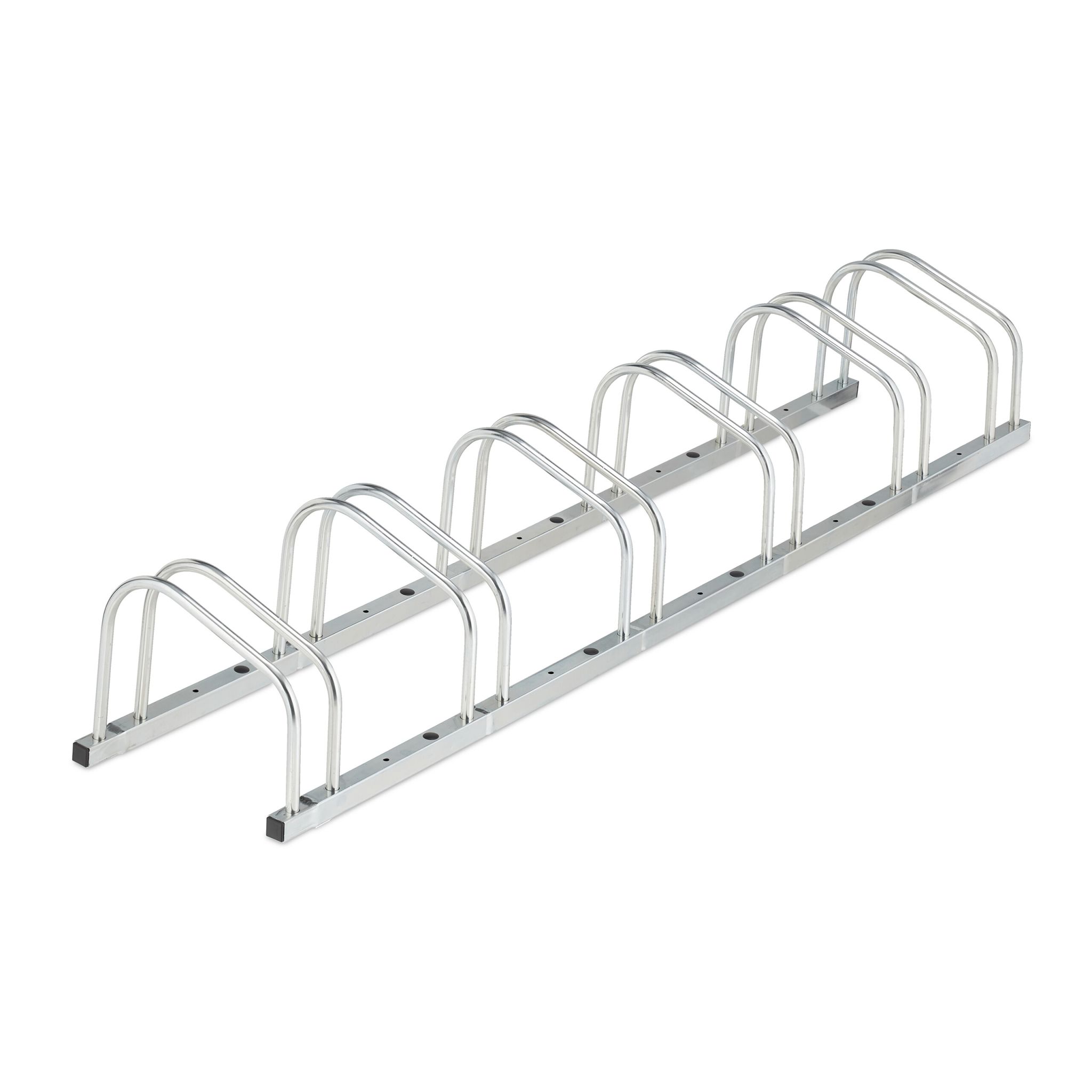 Fahrradständer für 6 Fahrräder Silber