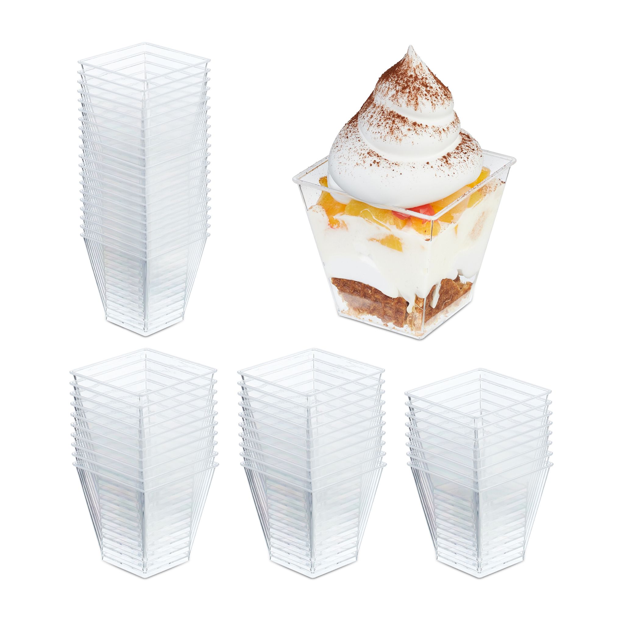 Dessertschalen 50er-Set Transparent