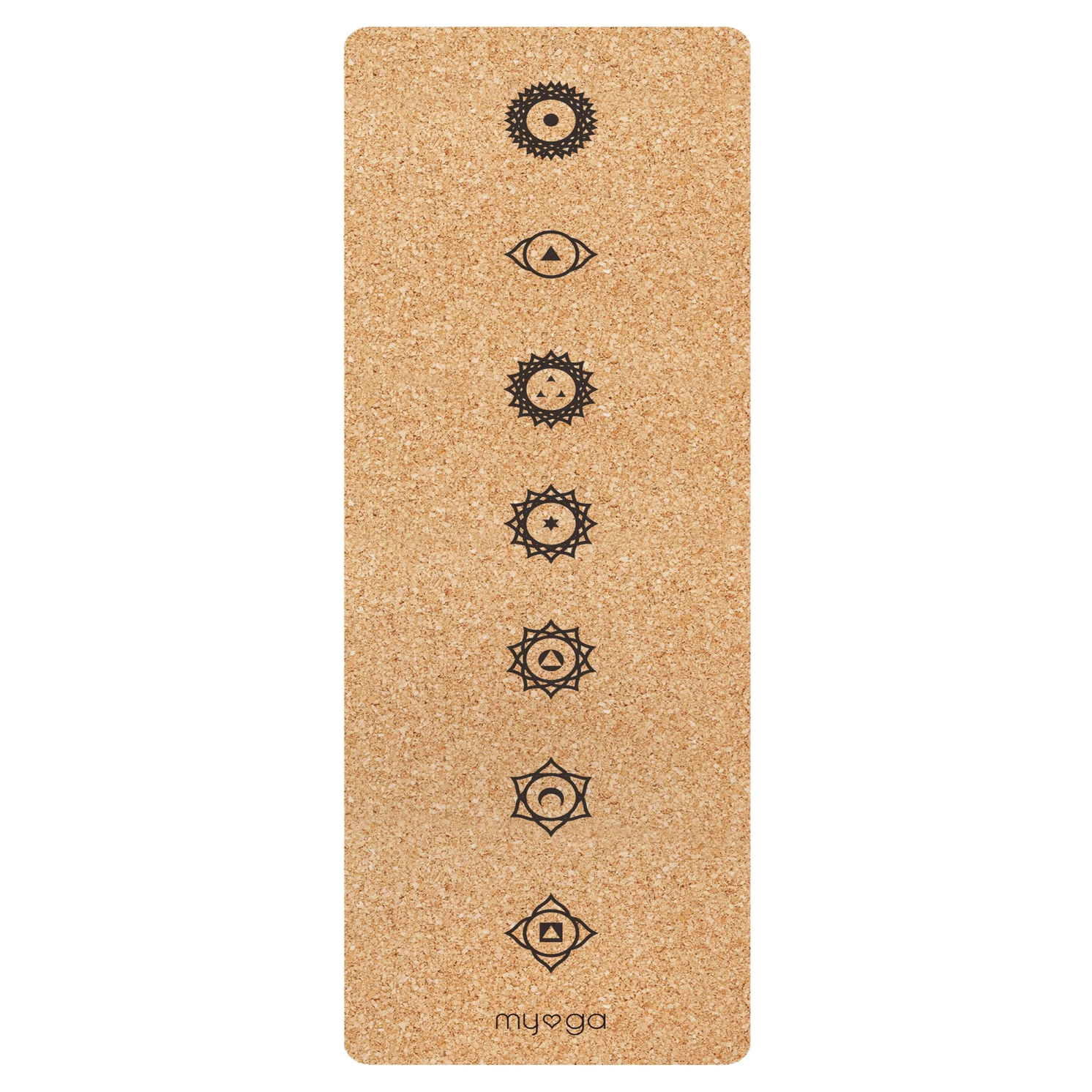 Yogamatte Kork Extra Gross Chakra