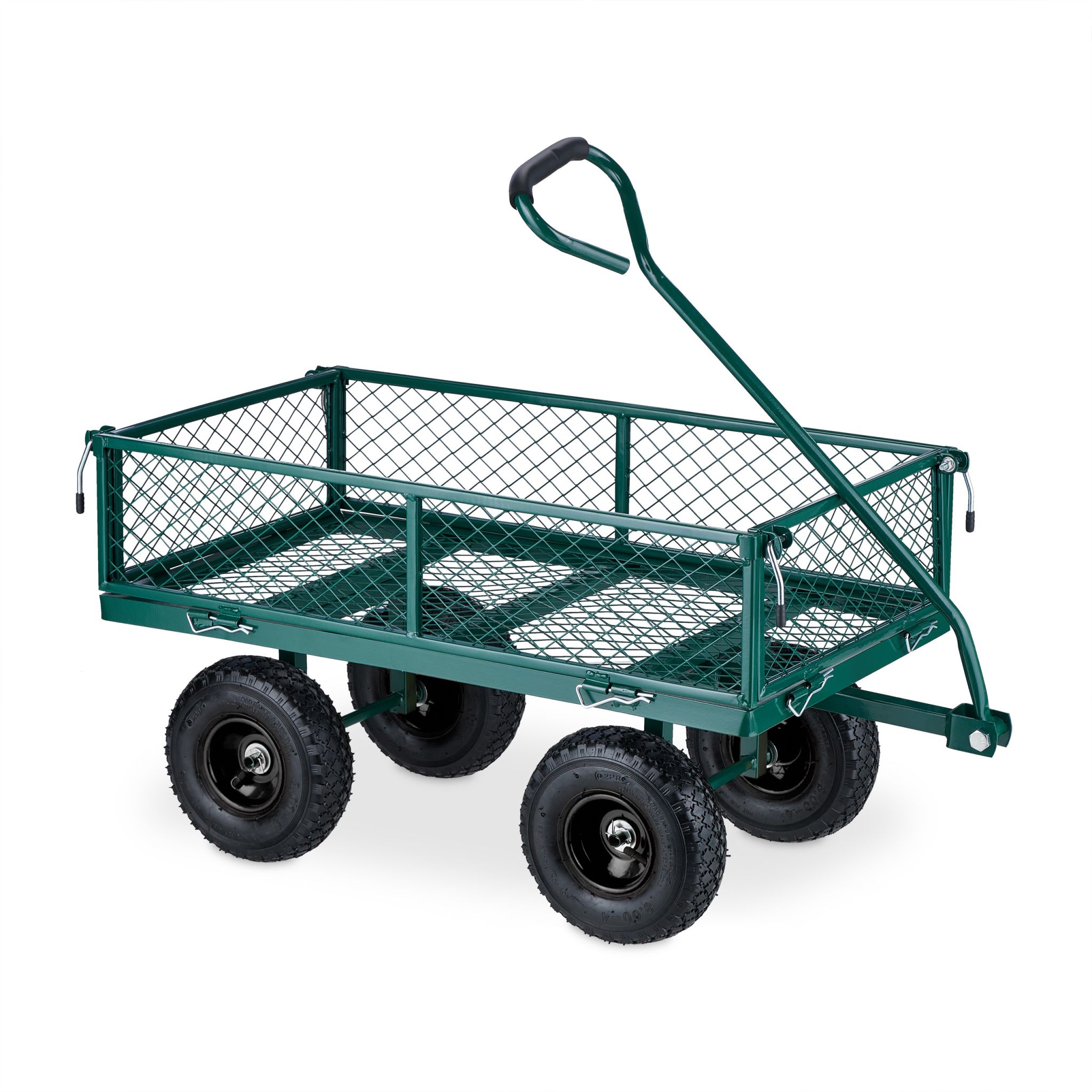 Handwagen Dunkelgrün-Schwarz