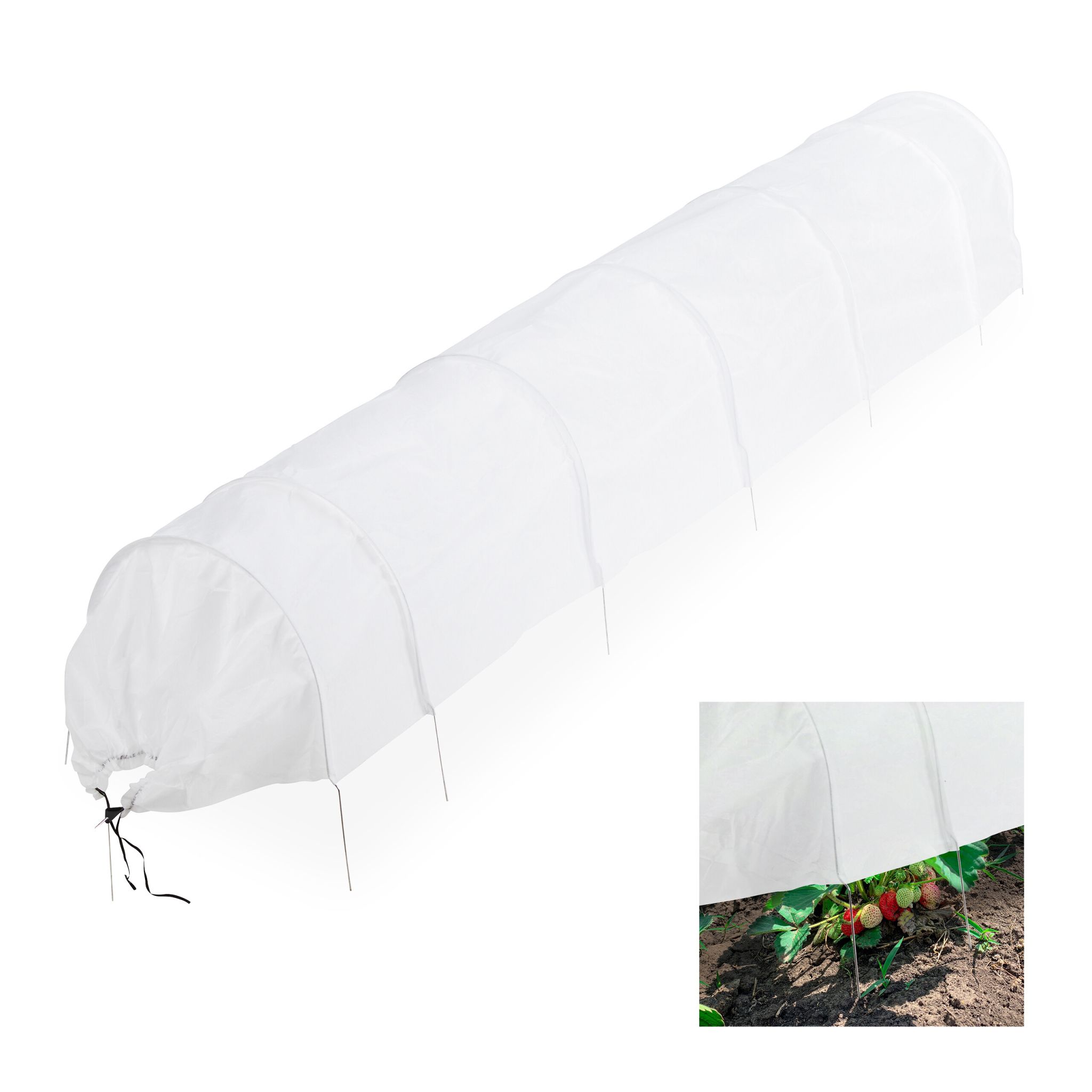 Pflanztunnel Vlies 3,4 m Weiss