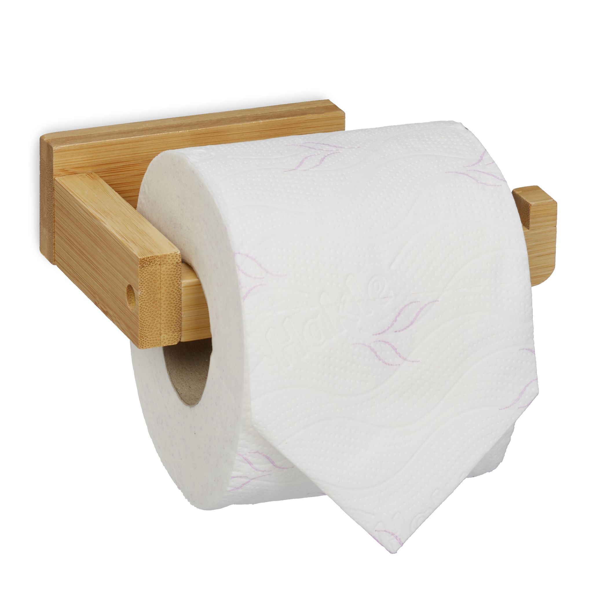Toilettenpapierhalter Bambus Hellbraun