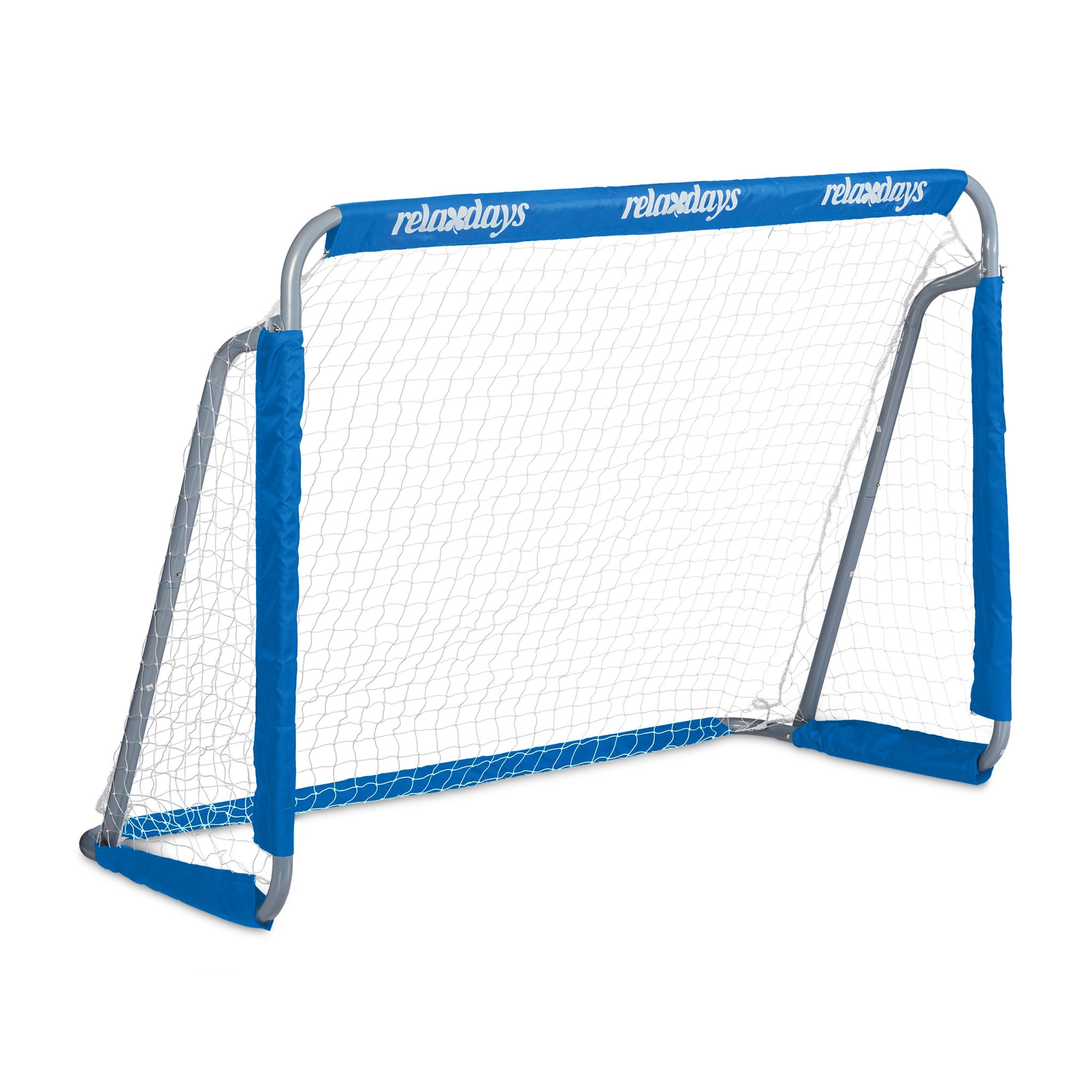 Fussballtor Weiss-Blau-Grau