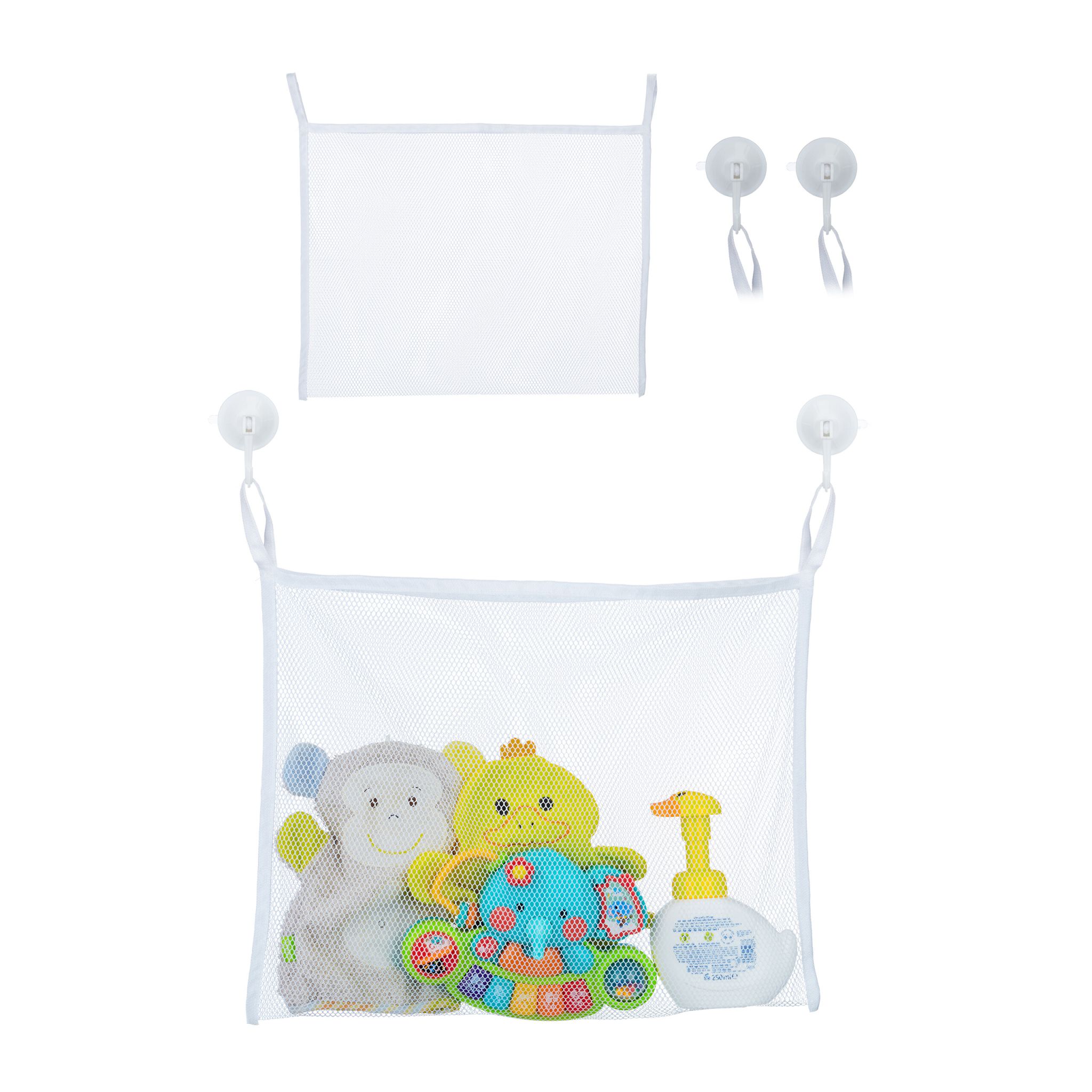 Badespielzeug Aufbewahrung 2er-Set Weiss