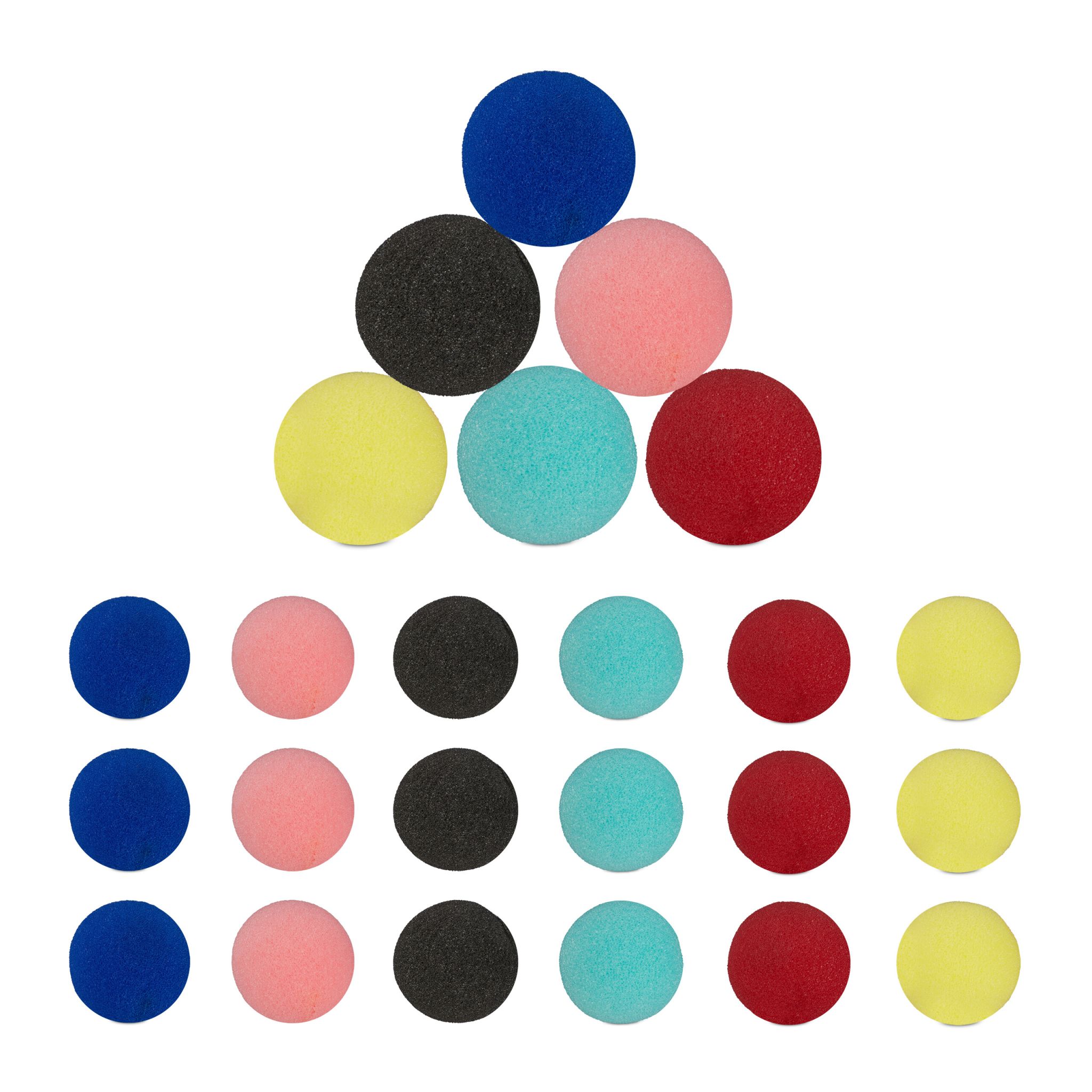 Clownsnase 24er-Set Blau-Gelb-Rot
