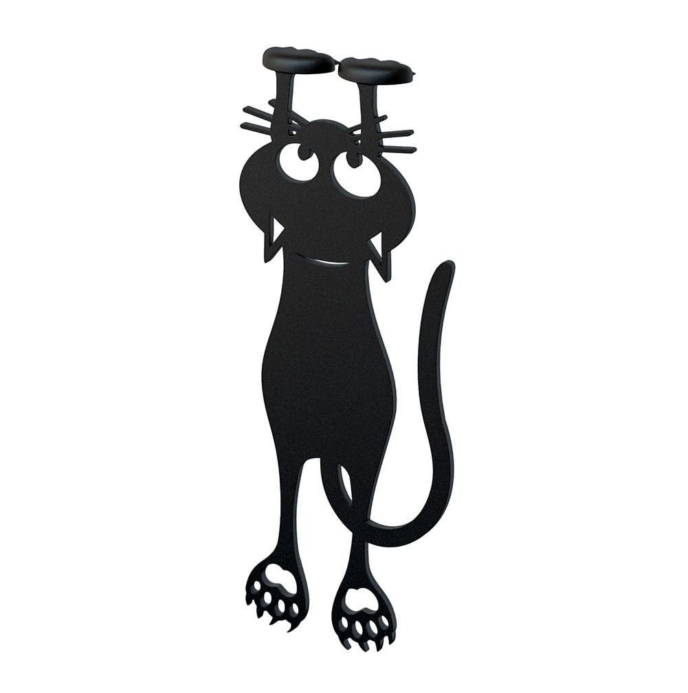 Lesezeichen Katze Schwarz