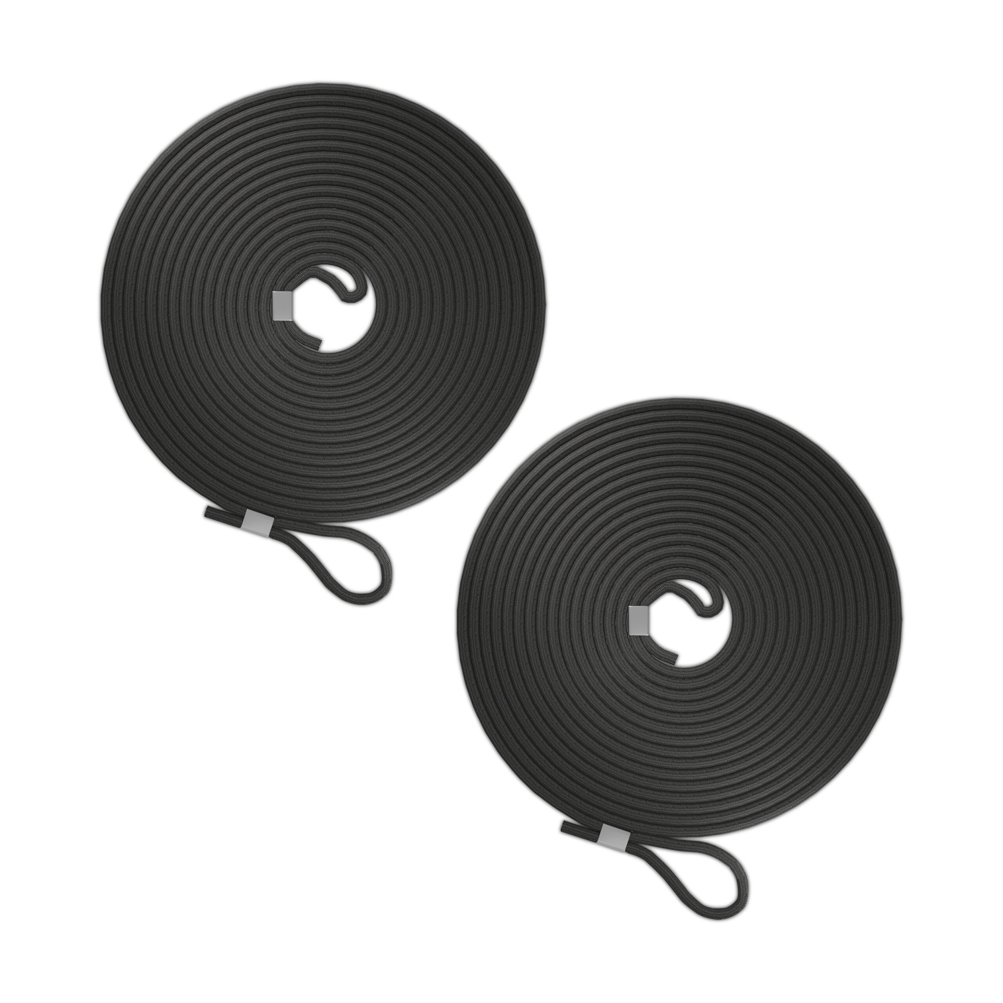 Gummiseil 2er-Set Schwarz