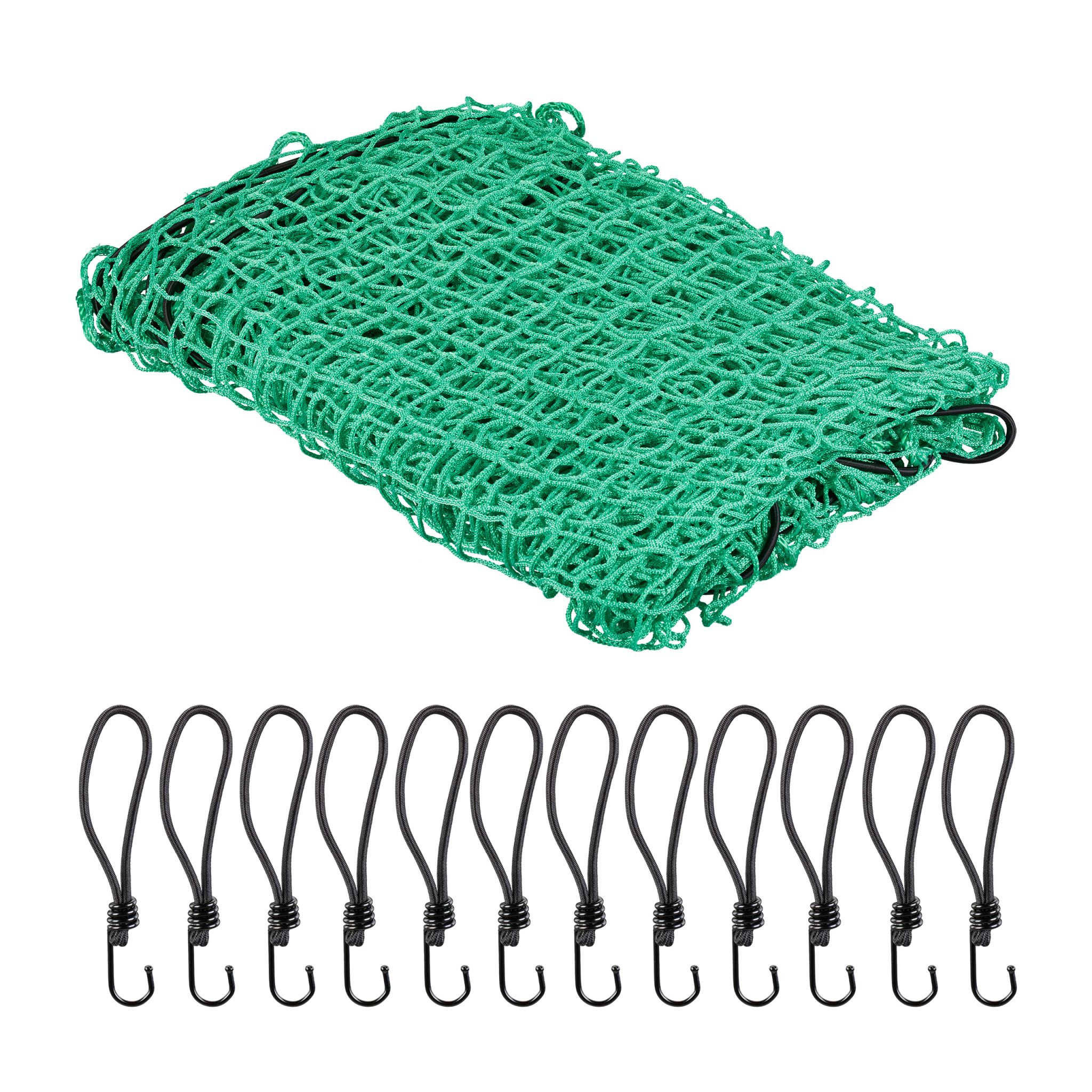 Anhängernetz 3 x 4 m Grün-Orange-Schwarz