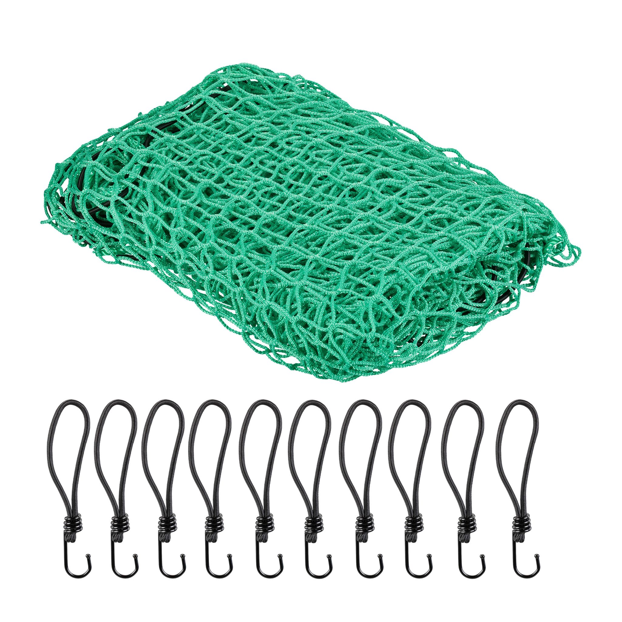 Anhängernetz 2,5 x 3,5 m Grün-Orange-Schwarz