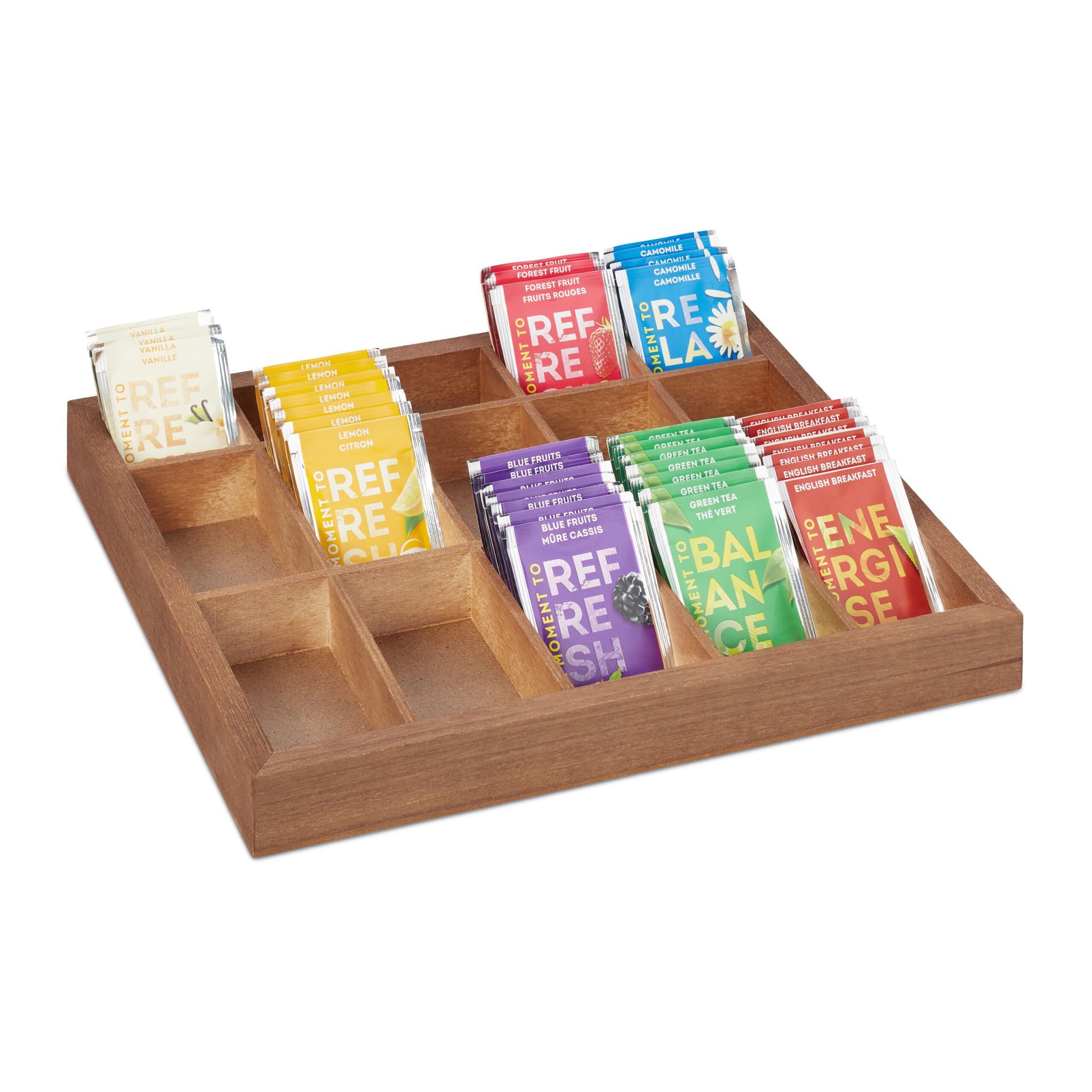 Sortierbox Holz Hellbraun