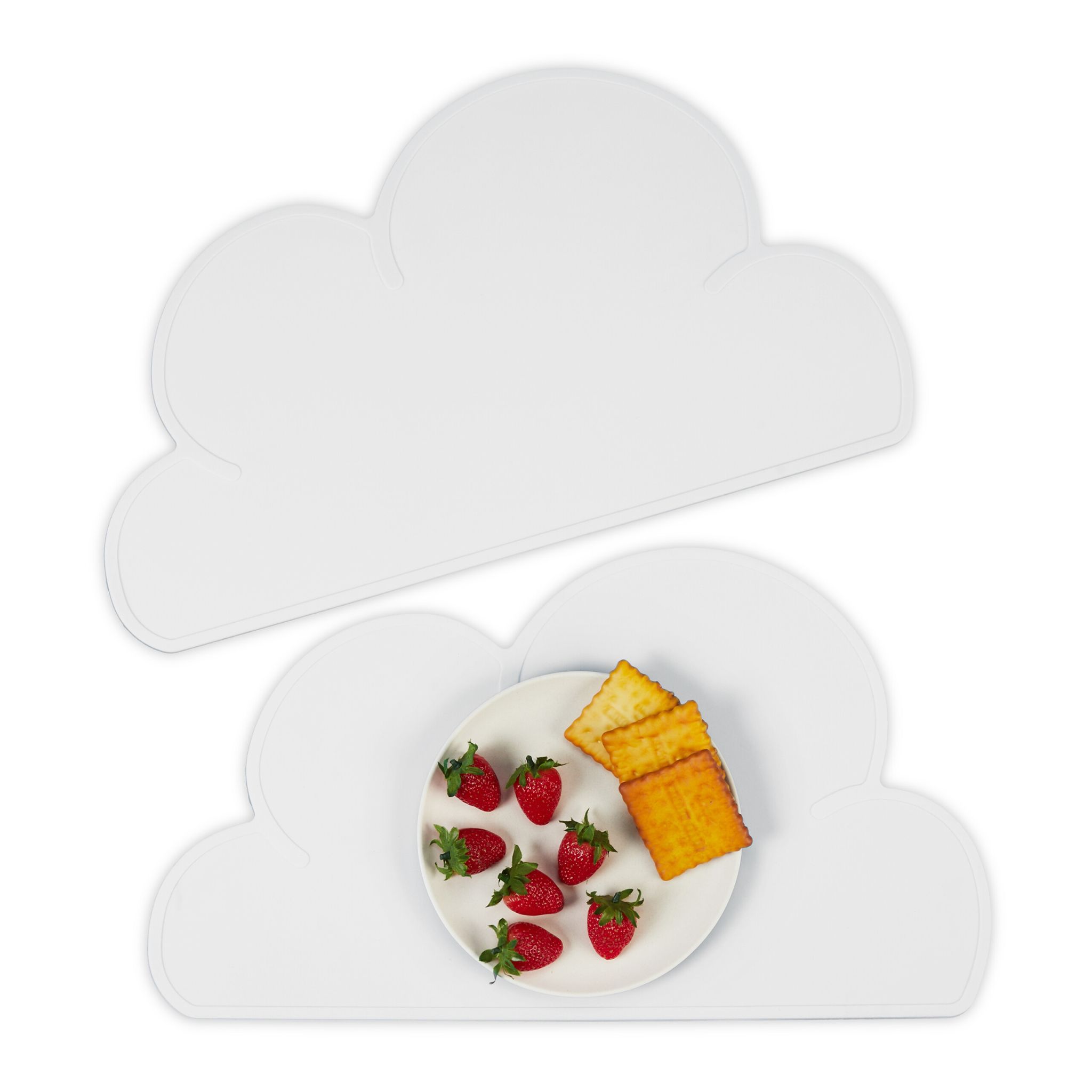 Platzdeckchen Kinder 2er-Set Grau