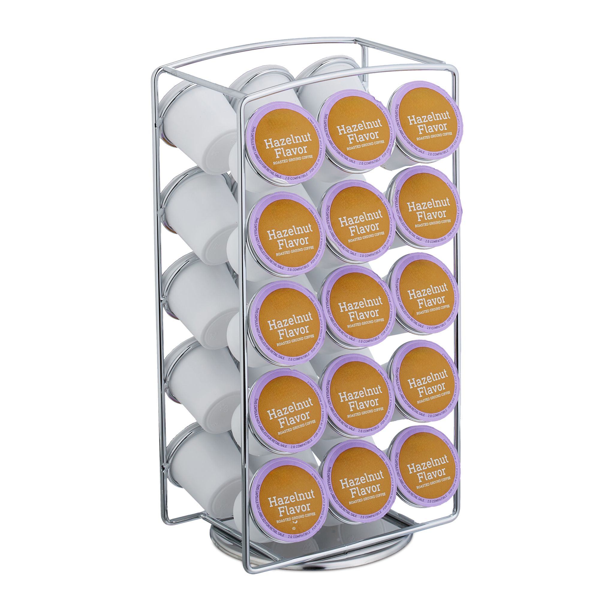 Kapselhalter für 30 K-Cups Silber