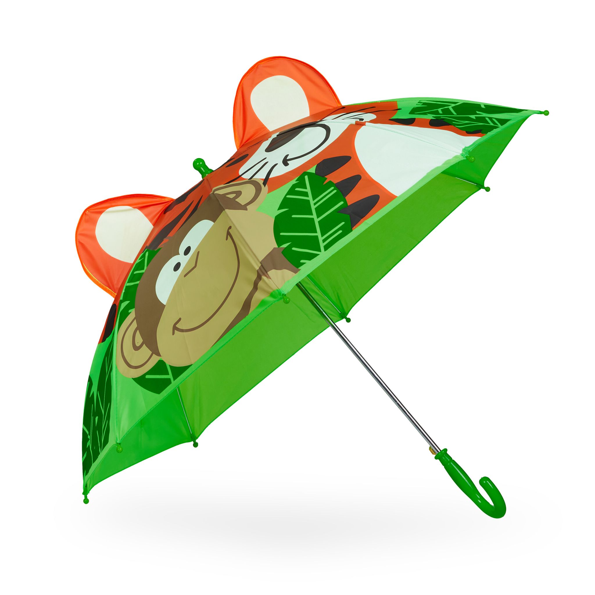 Kinderregenschirm Dschungel Braun-Grün-Orange