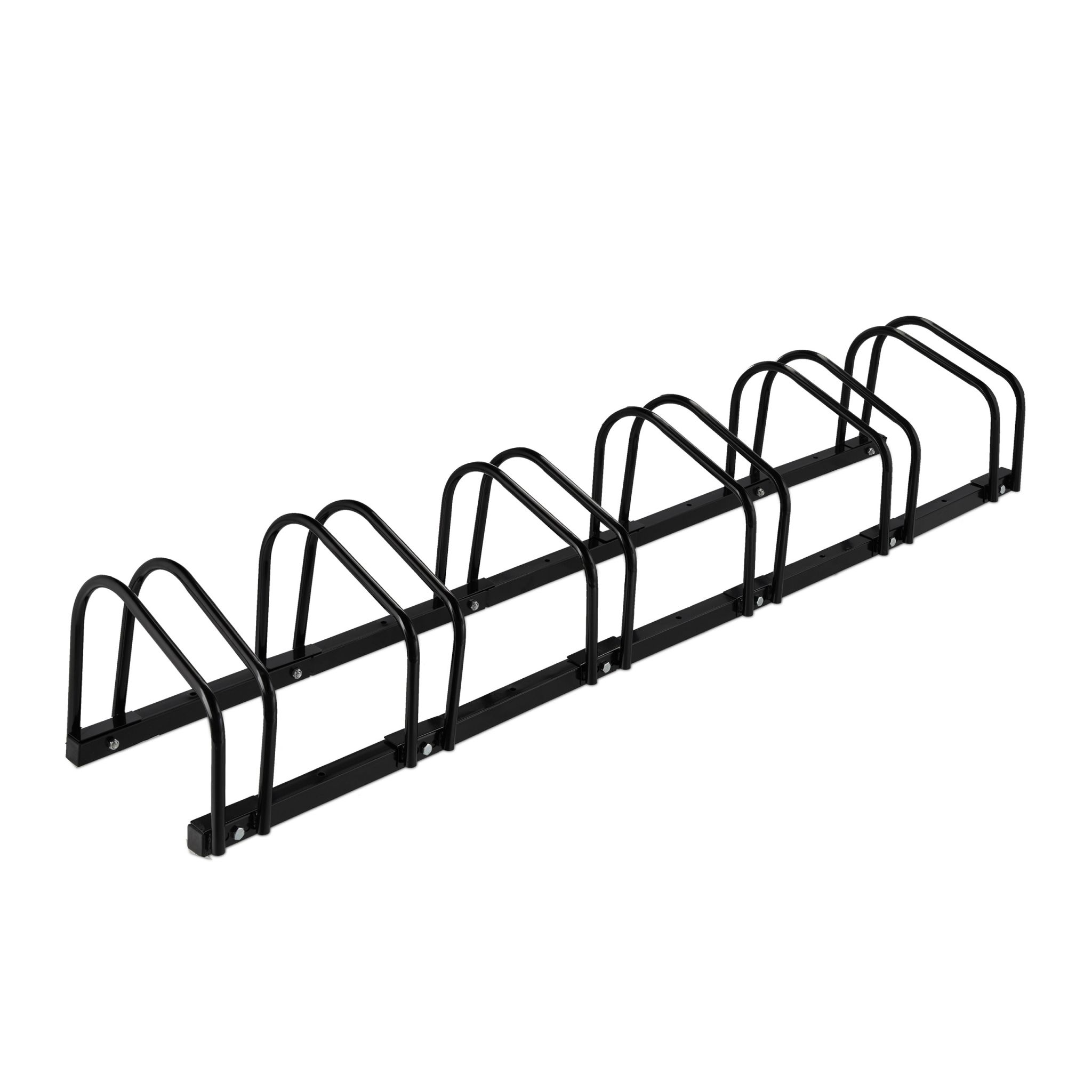 Fahrradständer für 6 Fahrräder Schwarz