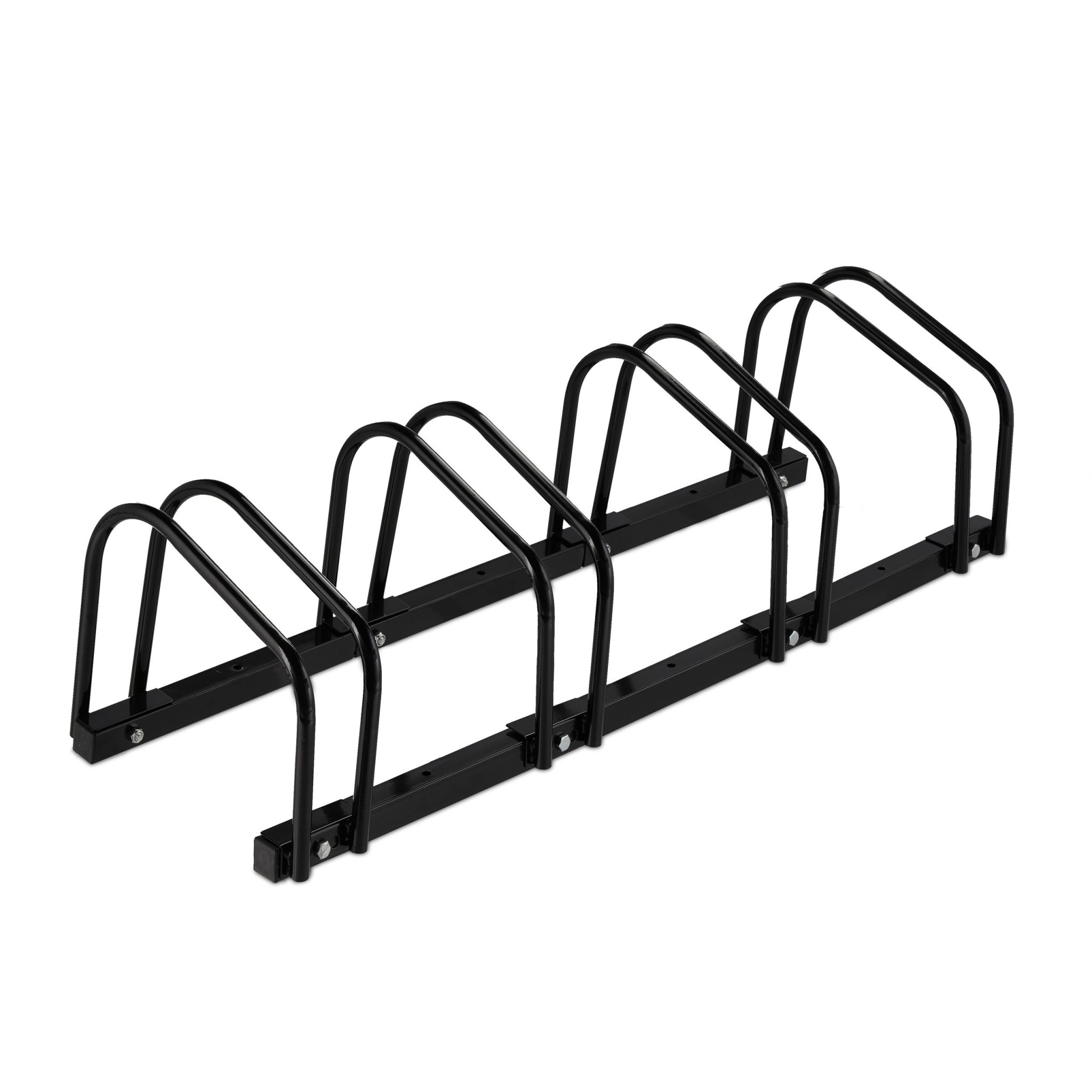 Fahrradständer für 4 Fahrräder Schwarz