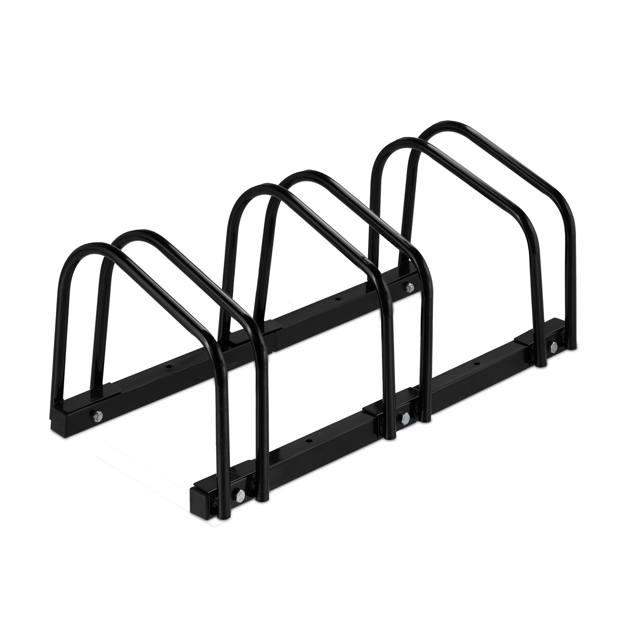 Fahrradständer für 3 Fahrräder schwarz Schwarz