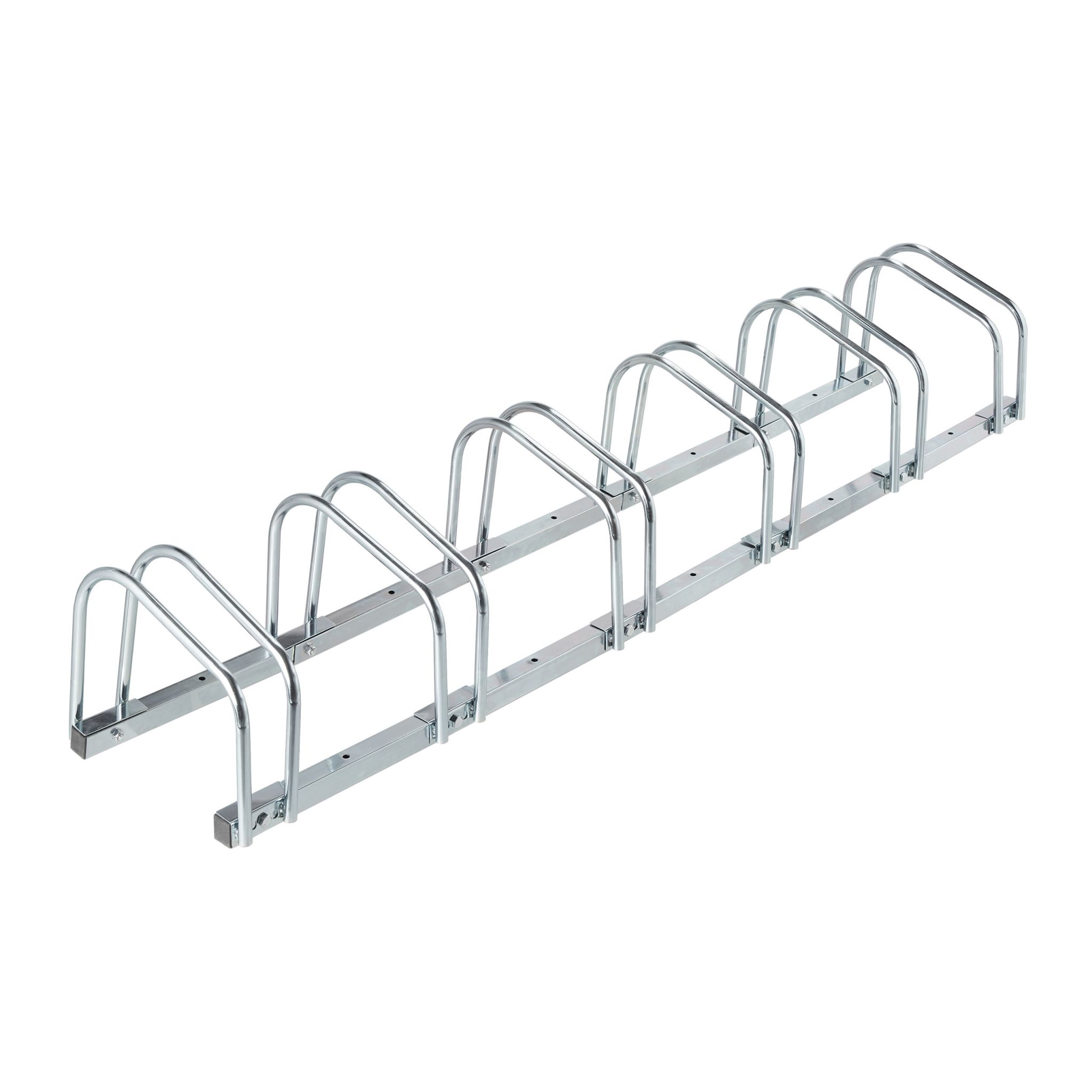 Fahrradständer für 6 Fahrräder Silber