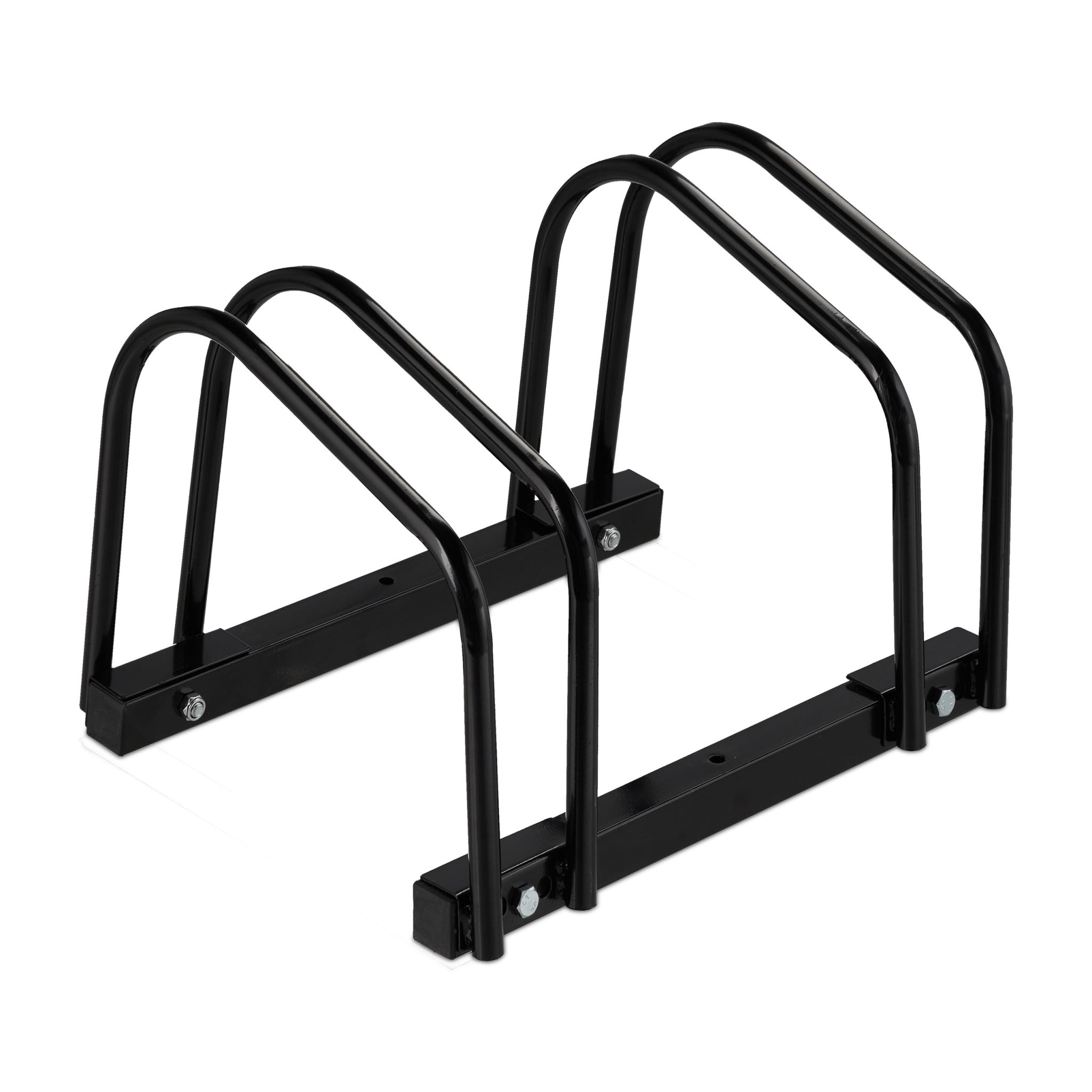 Fahrradständer für 2 Fahrräder schwarz Schwarz