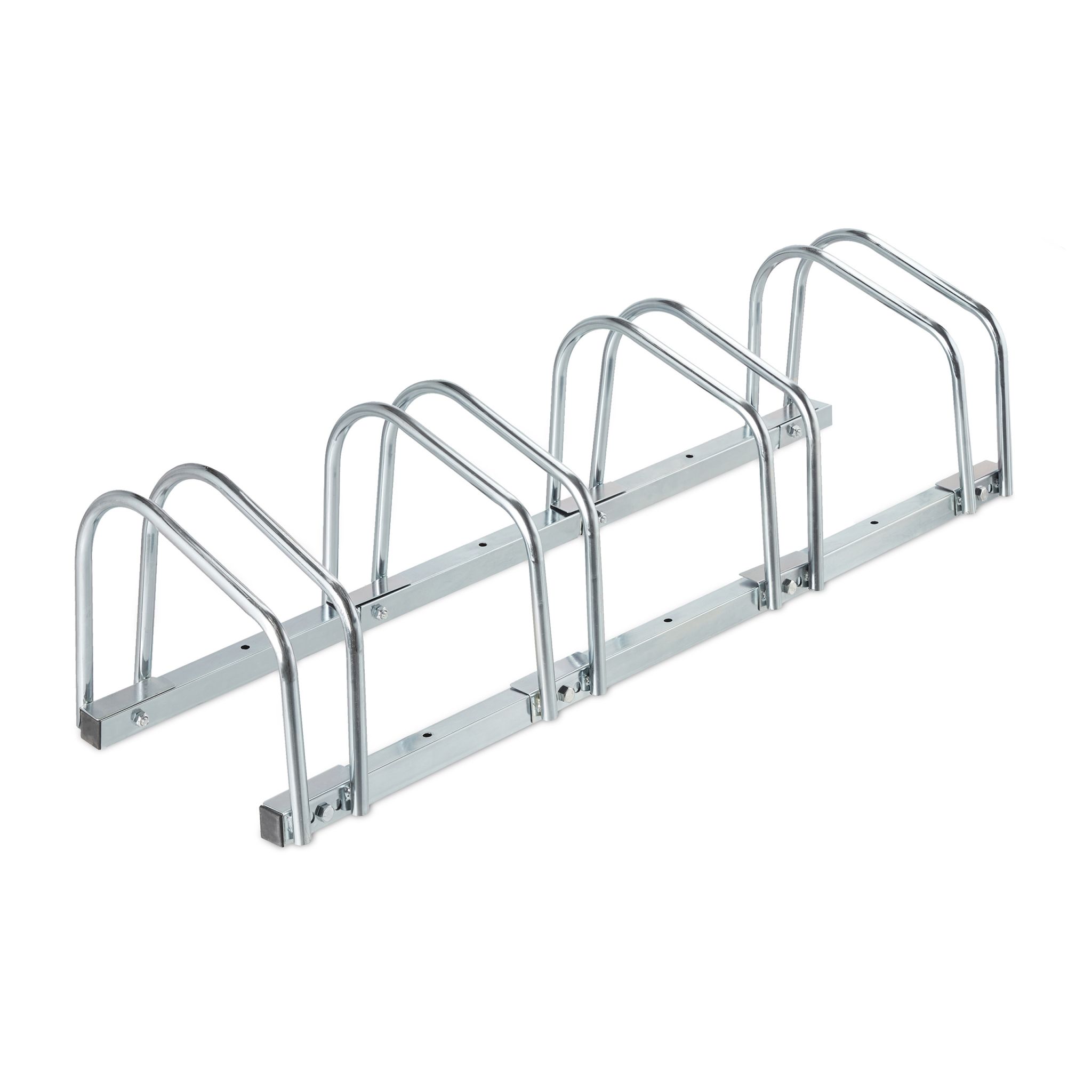Fahrradständer für 4 Fahrräder Silber