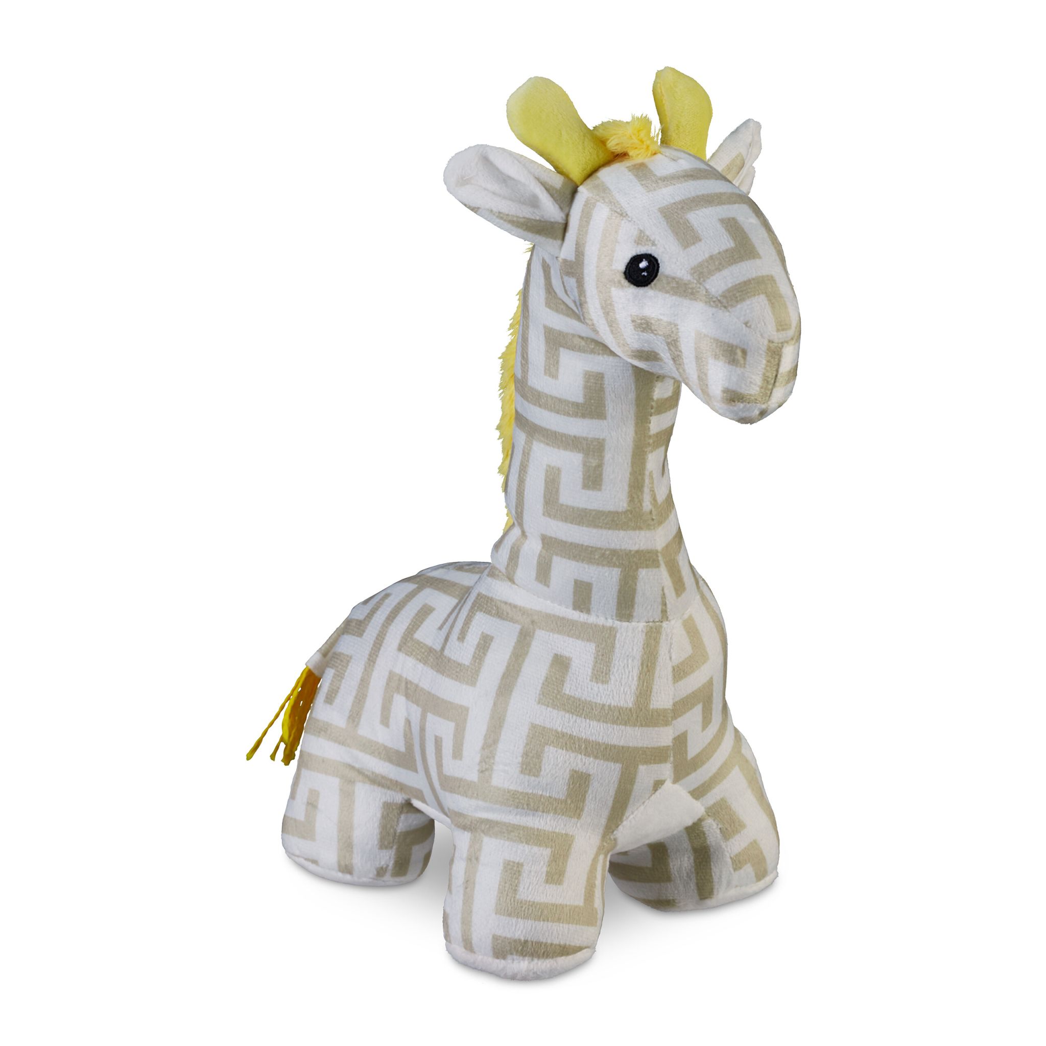 Türstopper Giraffe Beige-Weiss-Gelb