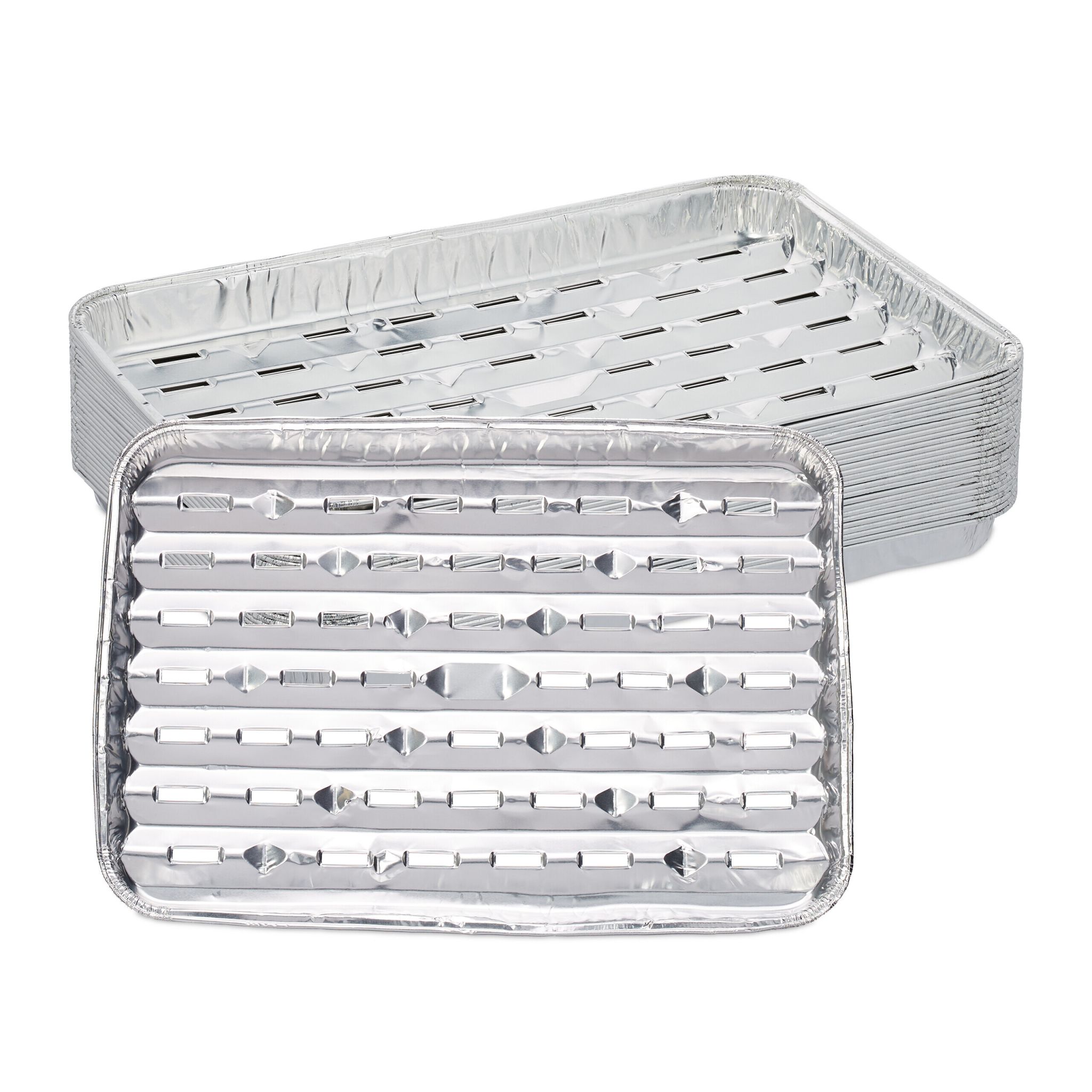 Grillschale Alu 25er-Set Silber