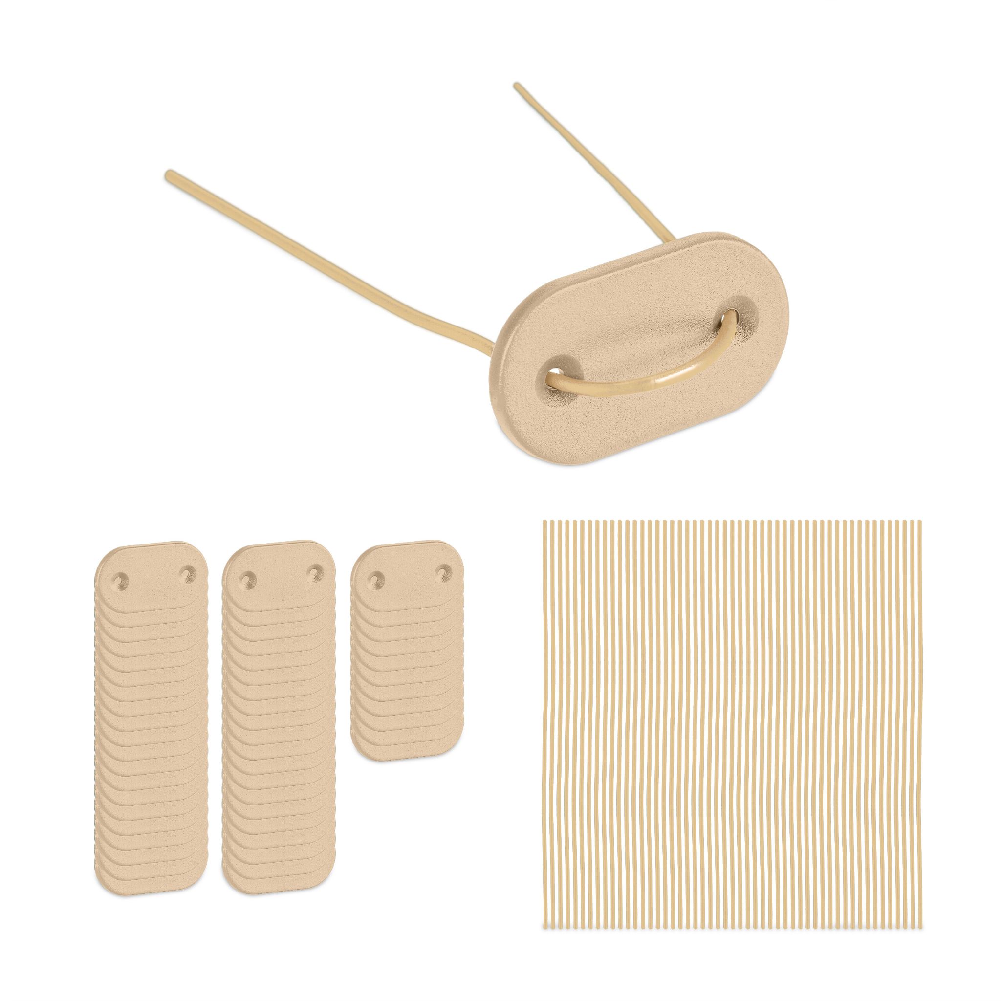 Sichtschutz Befestigung 52er-Set Beige