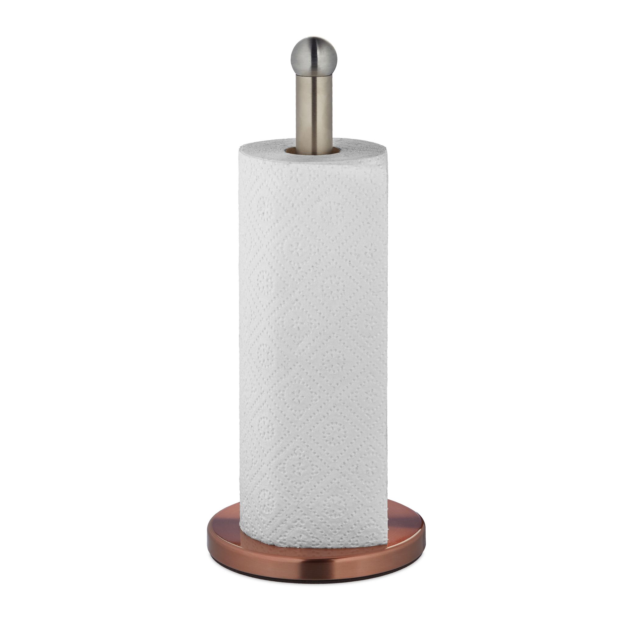 Stehender Küchenrollenhalter Kupfer-Silber