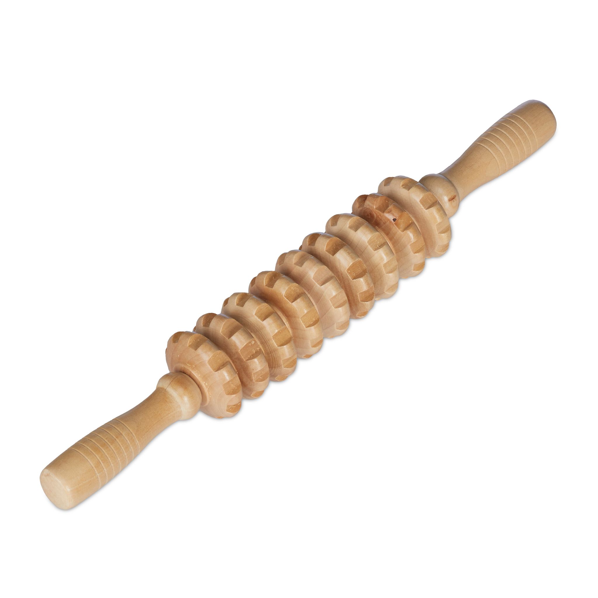 Massage Roller Holz Hellbraun