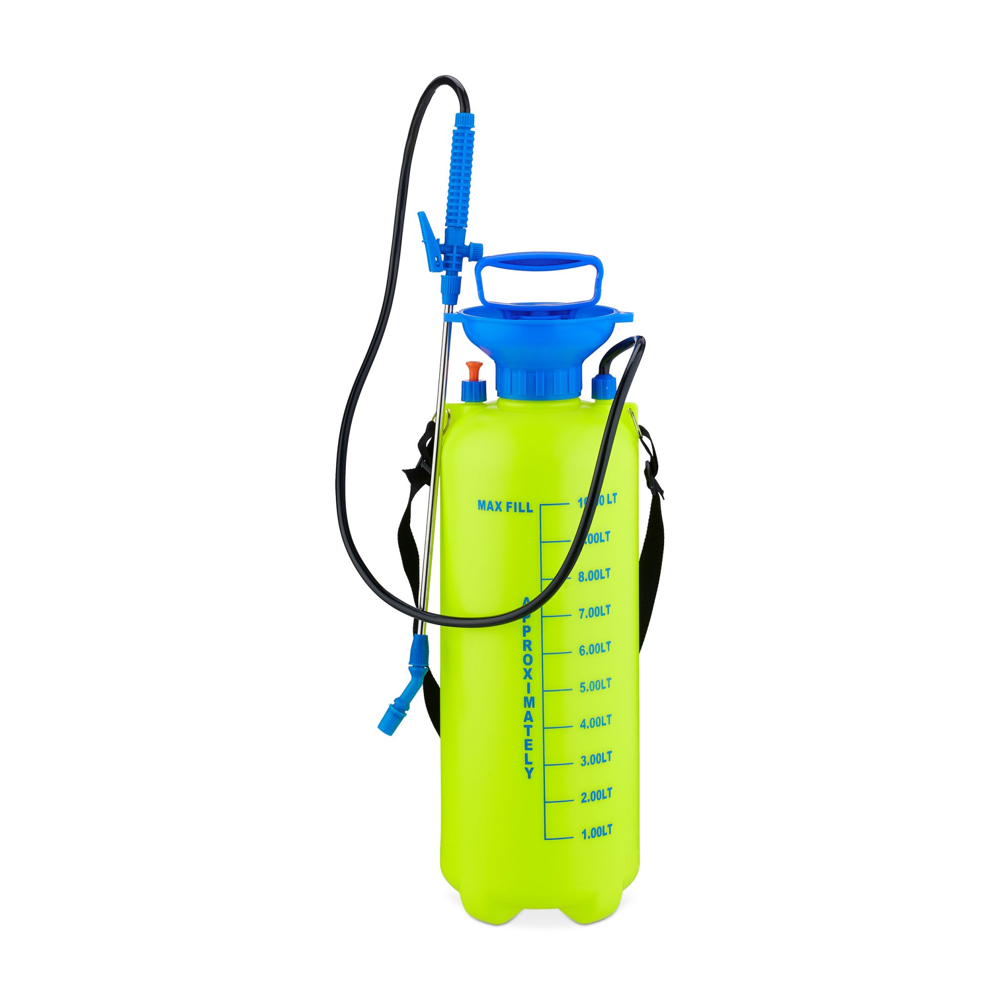 Drucksprüher 10 l Blau-Gelb-Silber