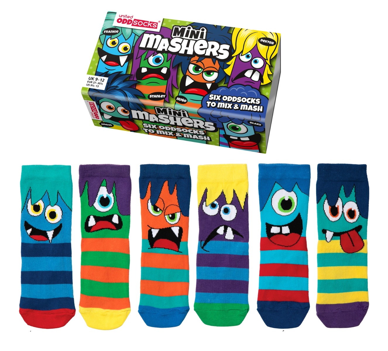 Einzelne Socken im 6er Pack MINI MASHERS Gr. 27-30,5