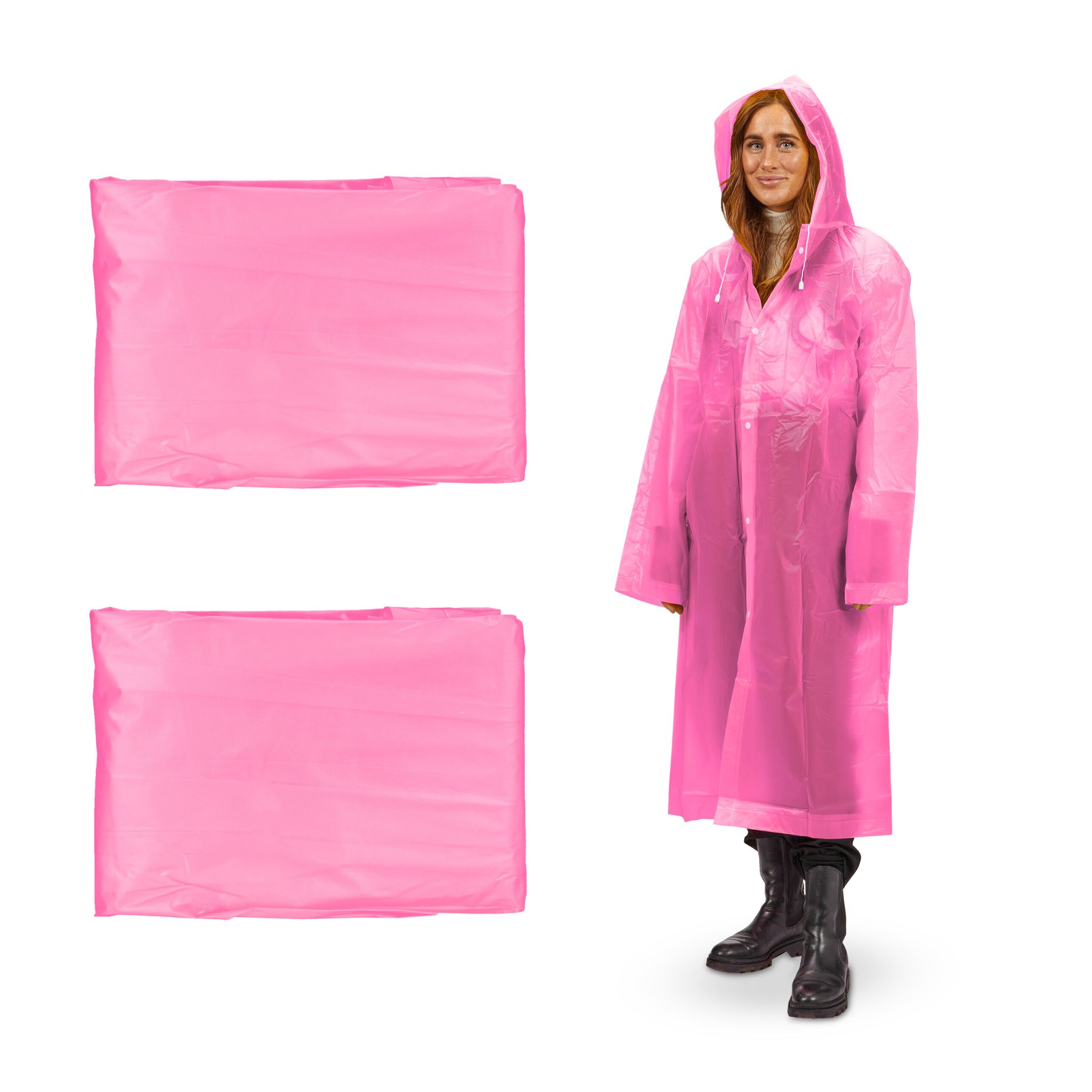 Regenmantel 2er-Set Pink