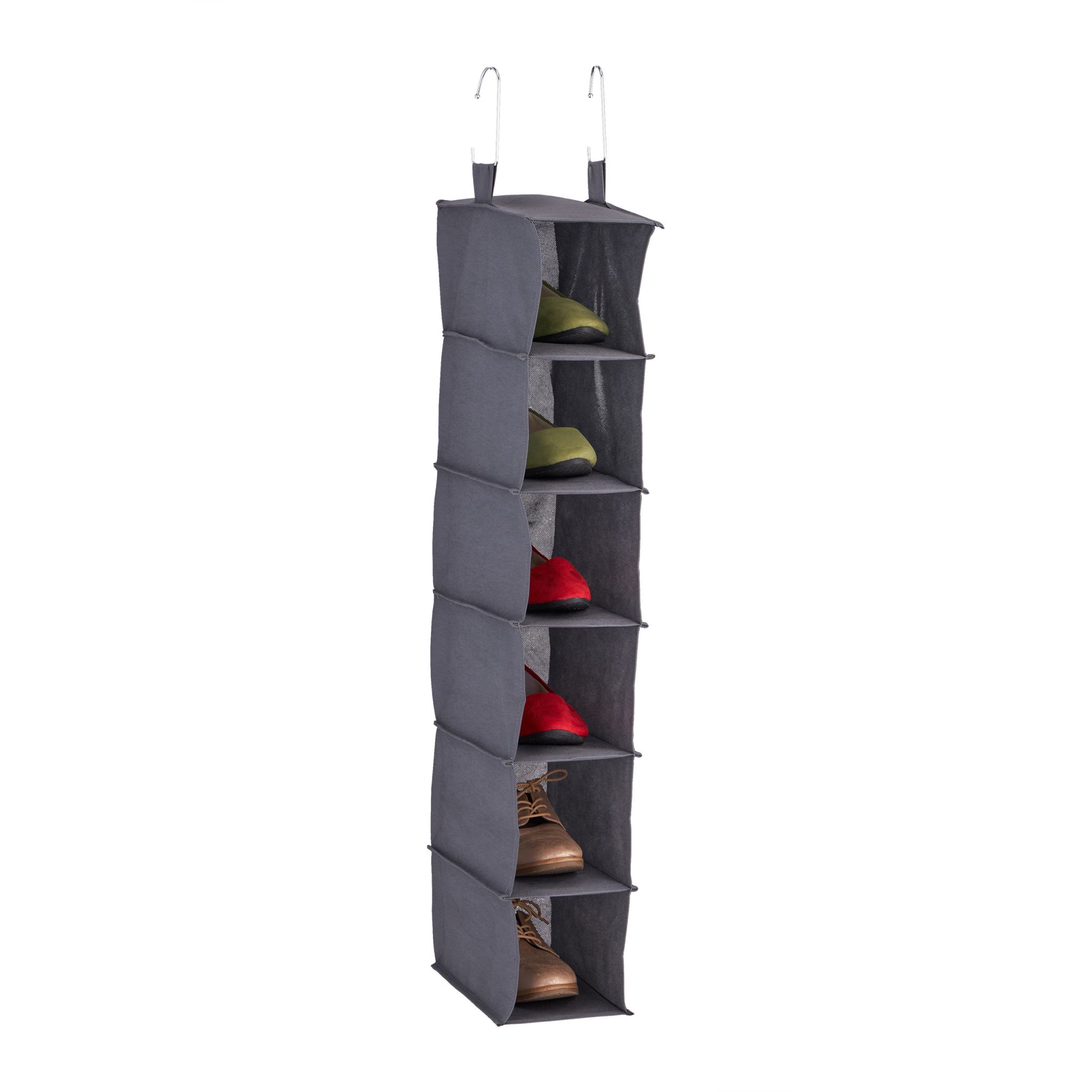 Hängeregal Kleiderschrank schmal Grau