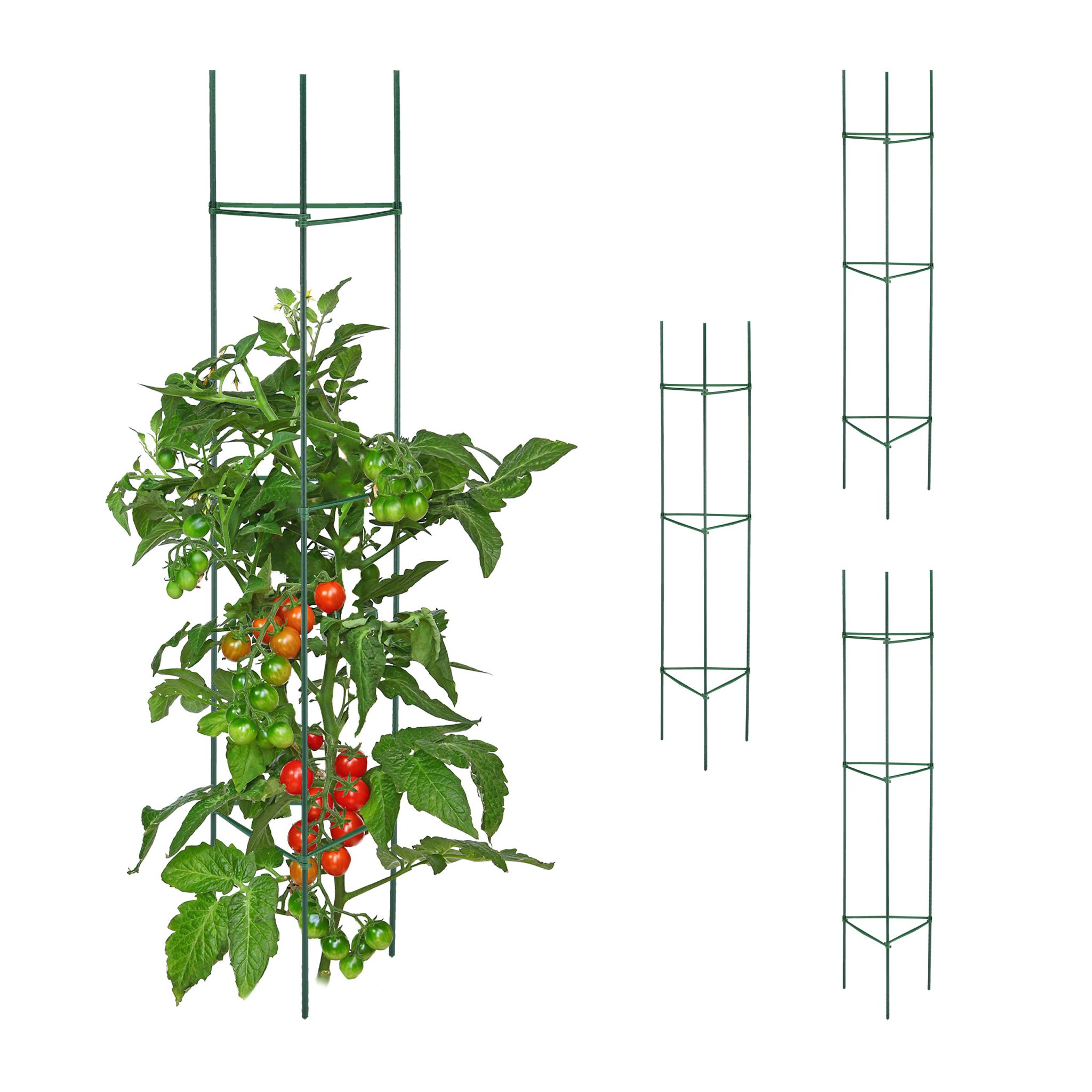 Rankhilfe 4er-Set 150cm Dunkelgrün
