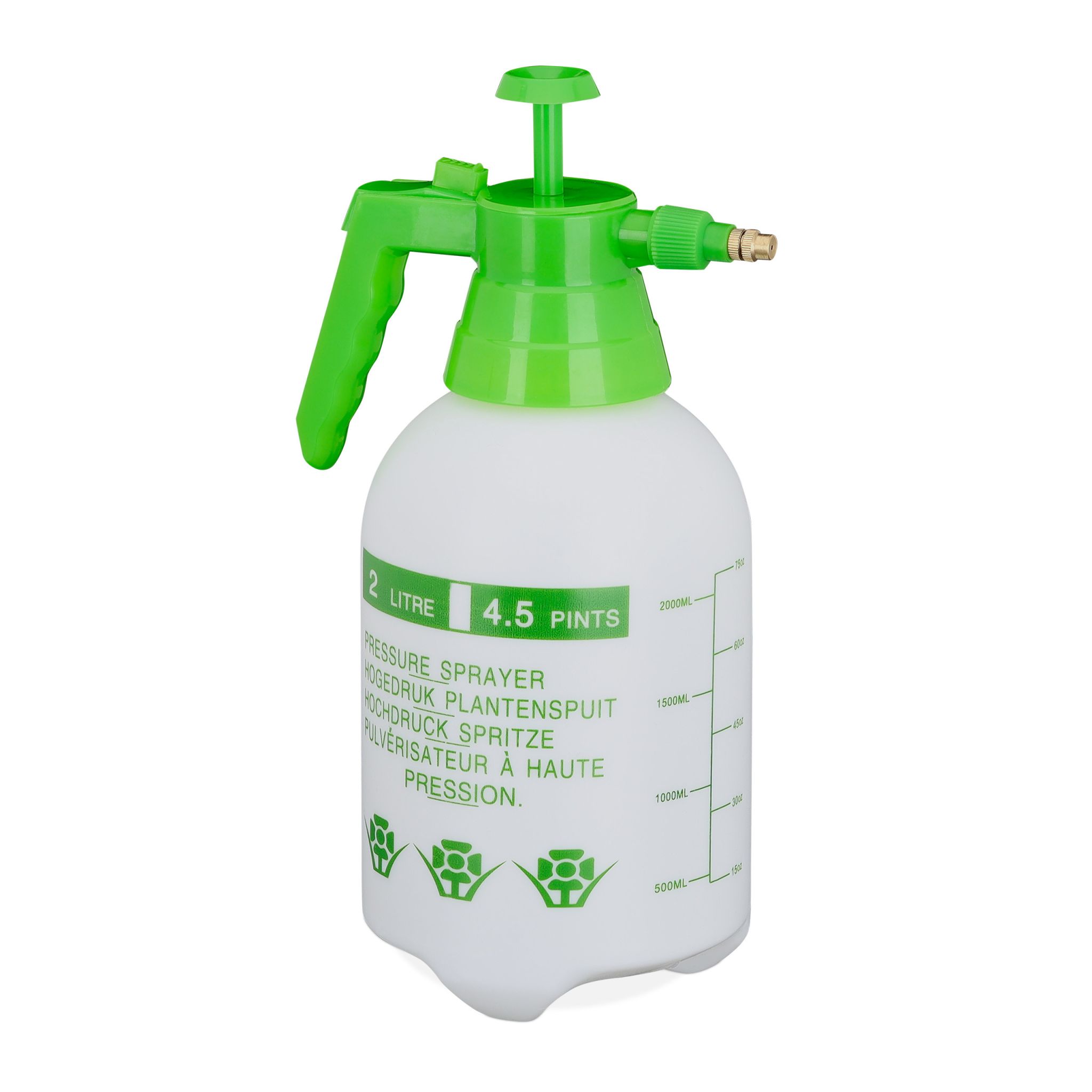 Drucksprüher 2 Liter grün Weiss-Grün