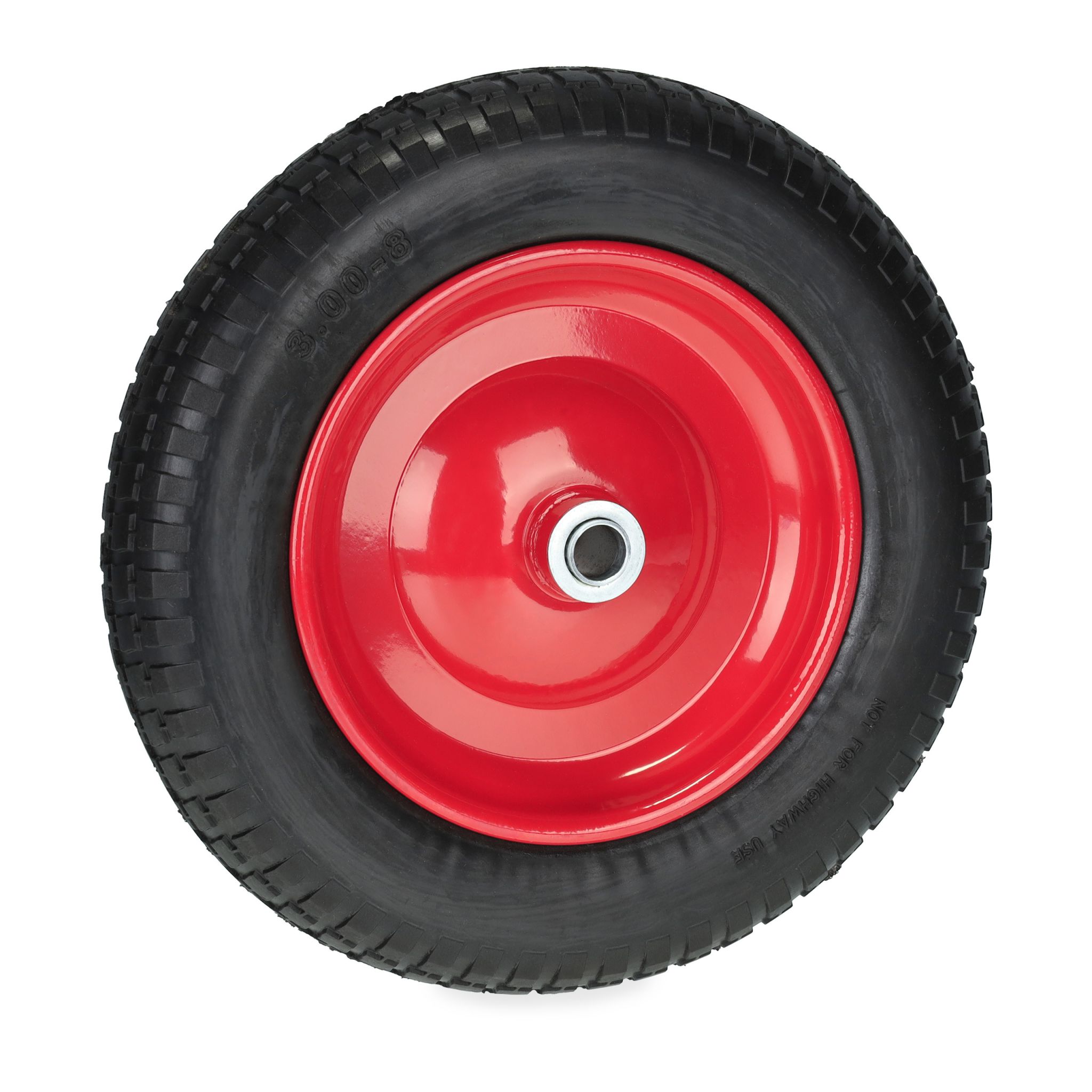 Schubkarrenrad 3.00-8 Rot-Schwarz