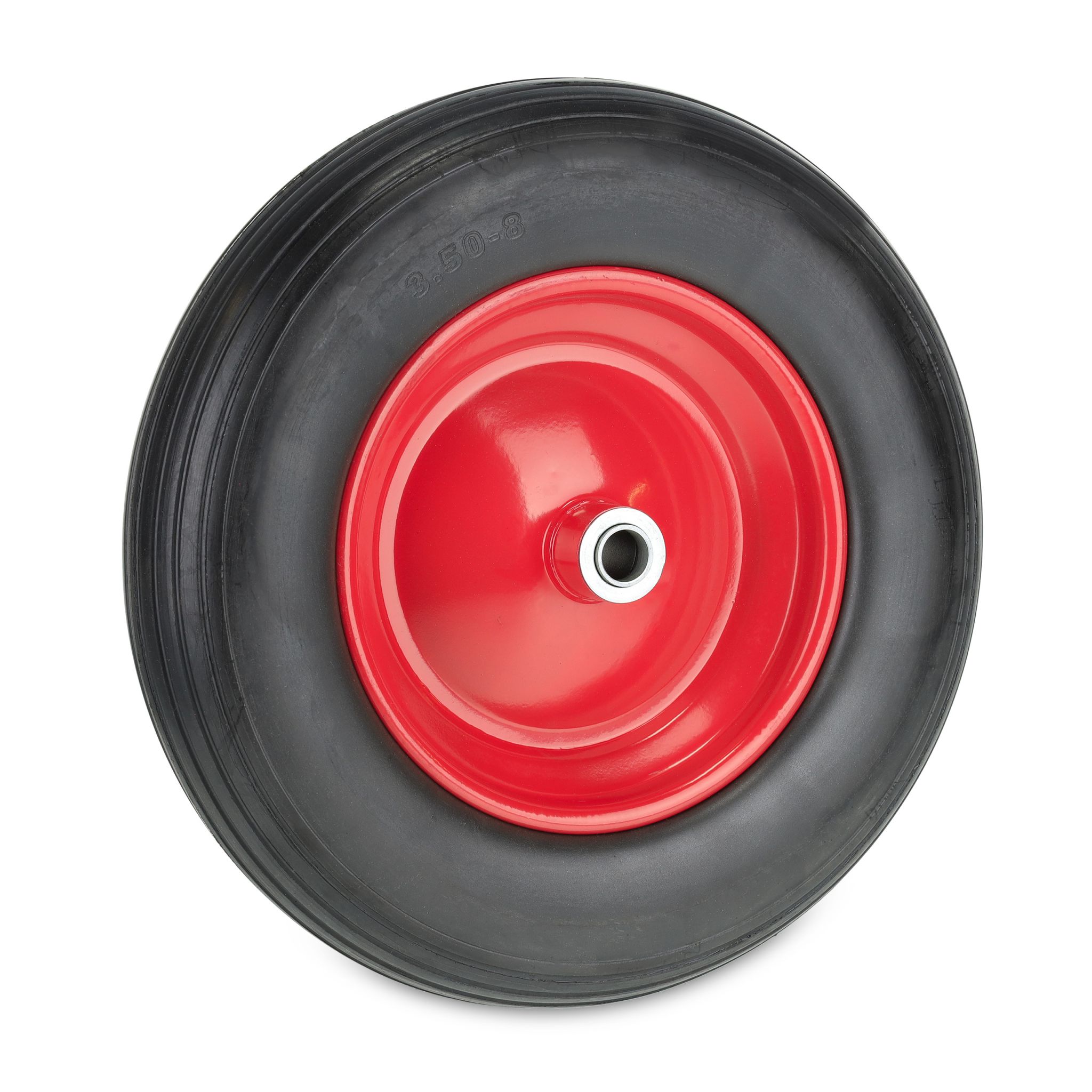 Schubkarrenrad PU 3.50-8 Rot-Schwarz