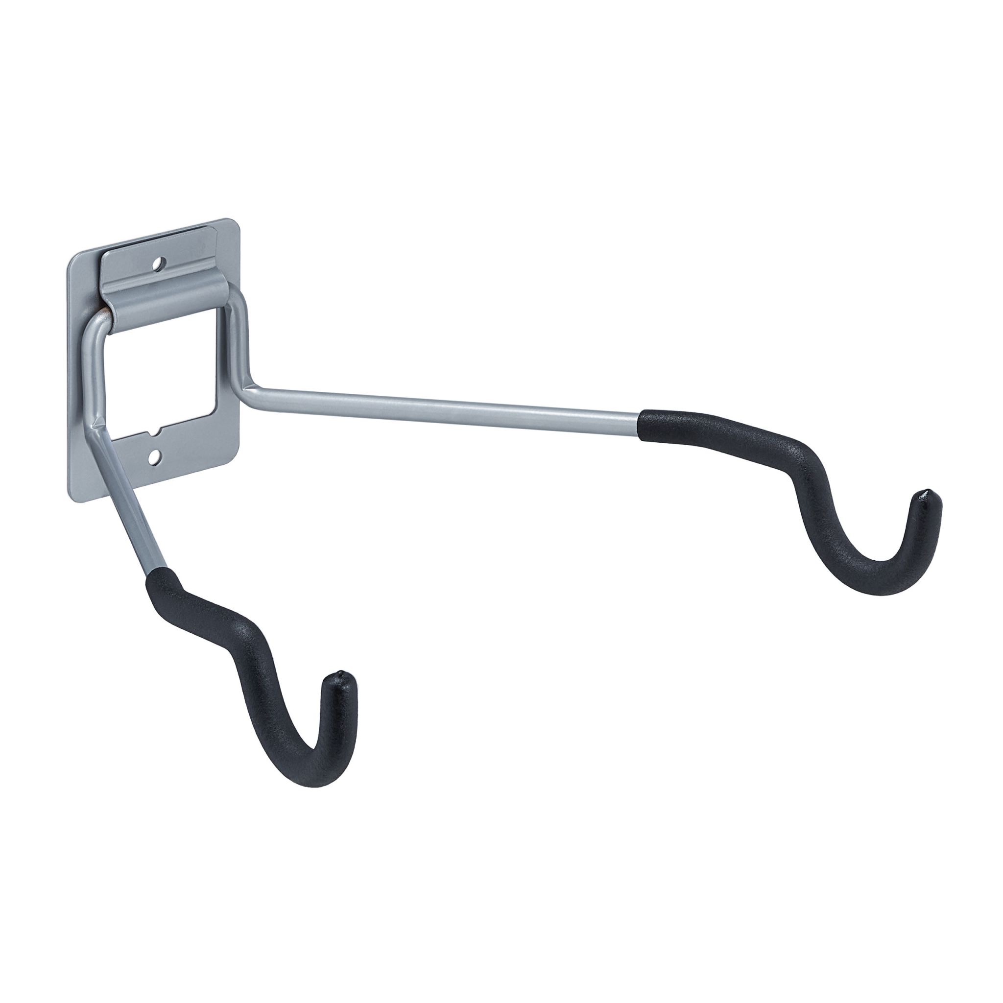 Fahrrad Wandhalterung klappbar Schwarz-Silber