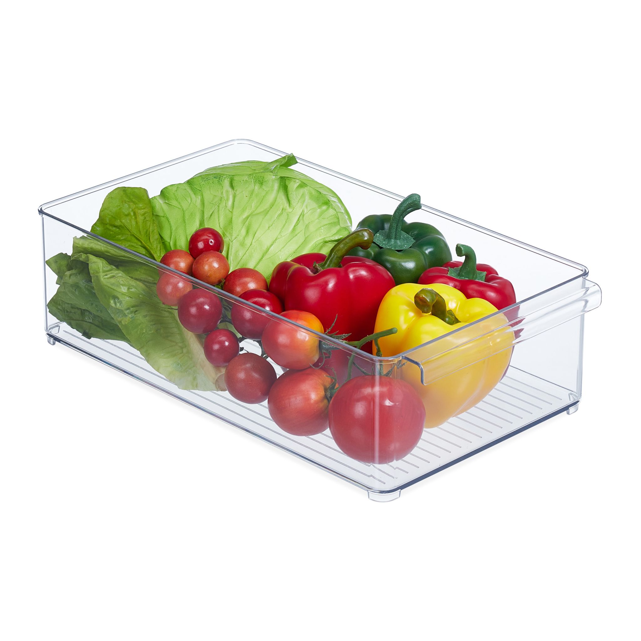 Kühlschrank Organizer mit Griff Transparent