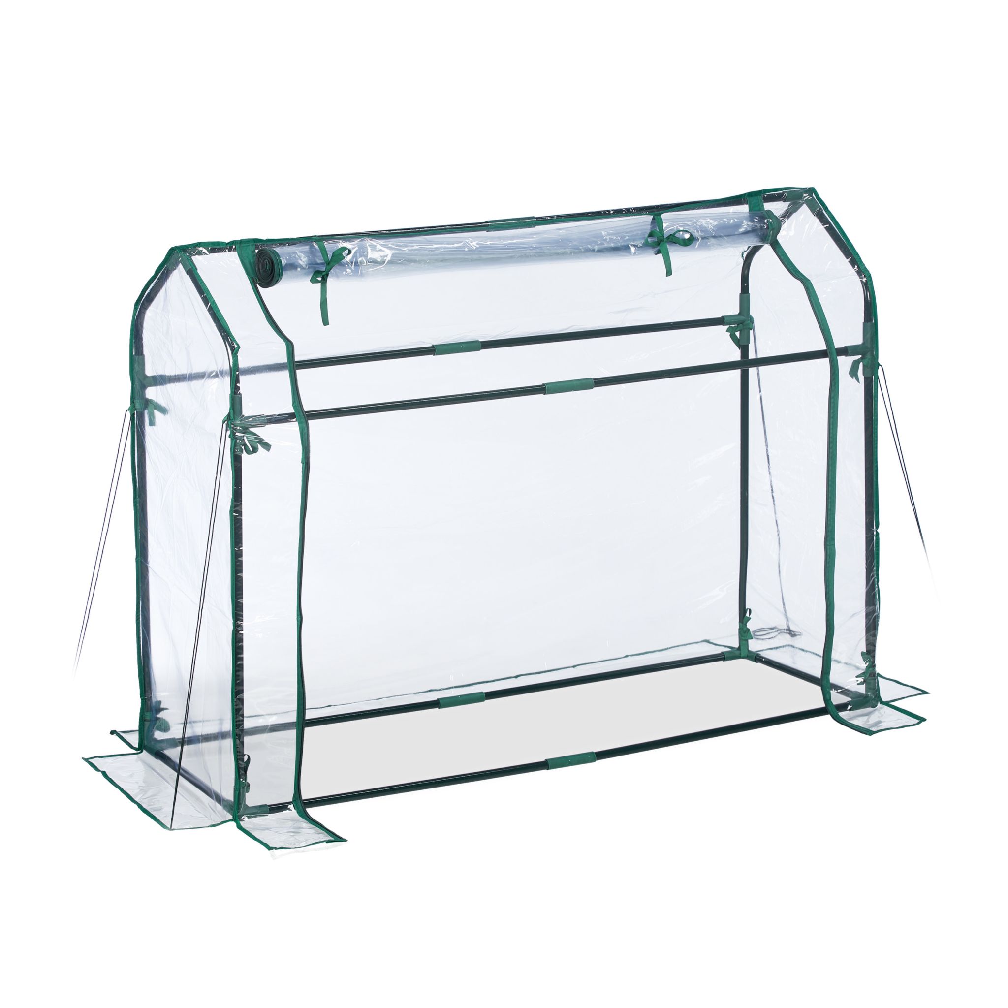 Foliengewächshaus PVC Dunkelgrün-Transparent