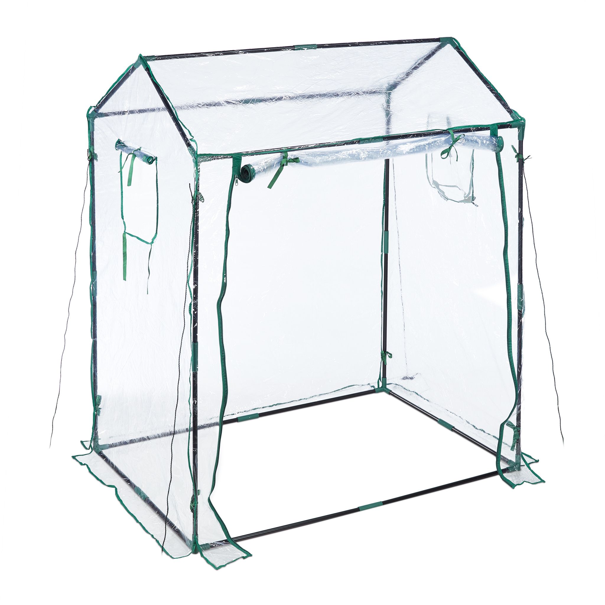 Foliengewächshaus PVC Dunkelgrün-Schwarz-Transparent