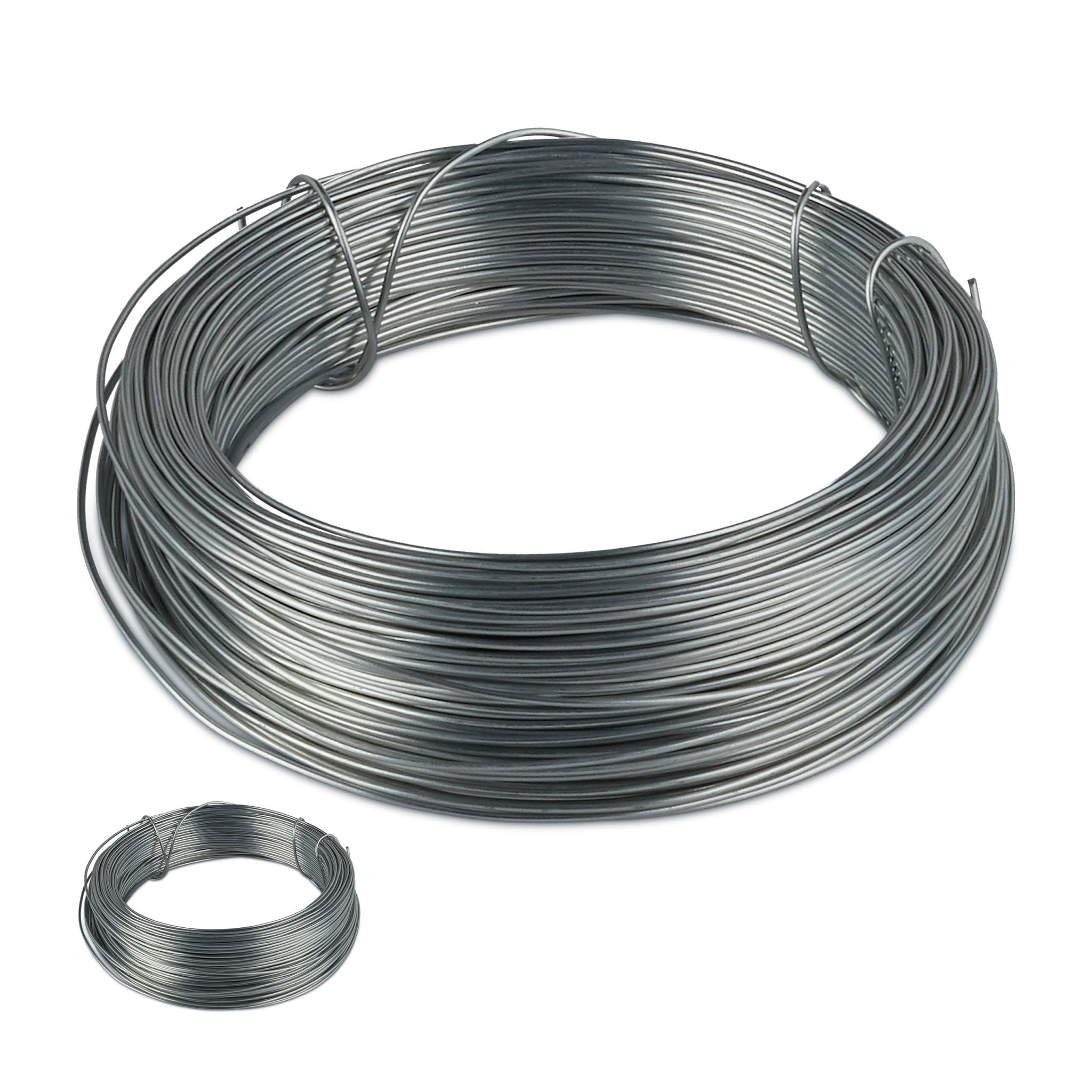 Bindedraht 1mm 2er-Set Silber