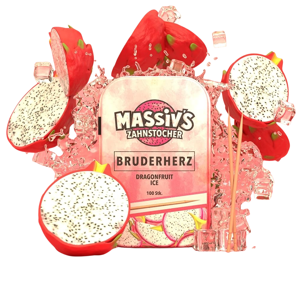 Massiv's Bruderherz Zahnstocher mit Geschmack Dragonfruit Ice
