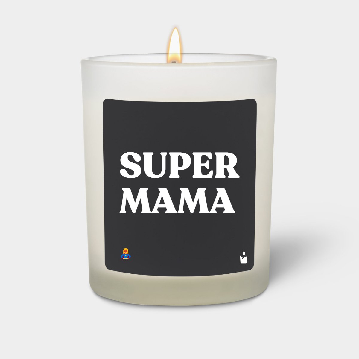 Duftkerze Weiss Woody Super Mama