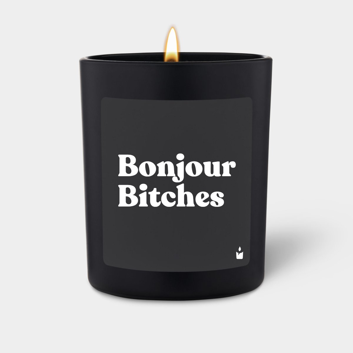 Duftkerze Schwarz Flowery Bonjour Bitches