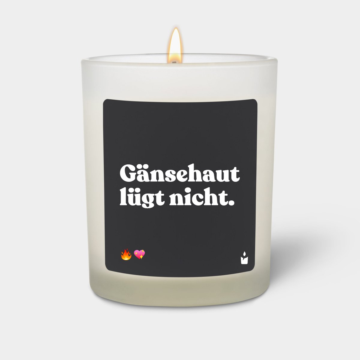 Duftkerze Weiss Flowery Gänsehaut lügt nicht.