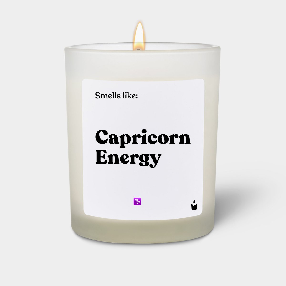 Duftkerze Weiss Flowery Smells like: Capricorn Energy