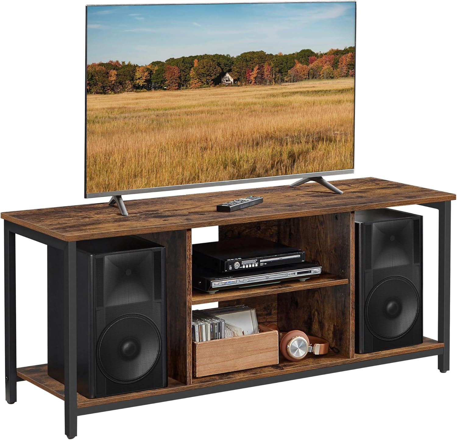 TV-Schrank Industrie-Design vintagebraun Holz