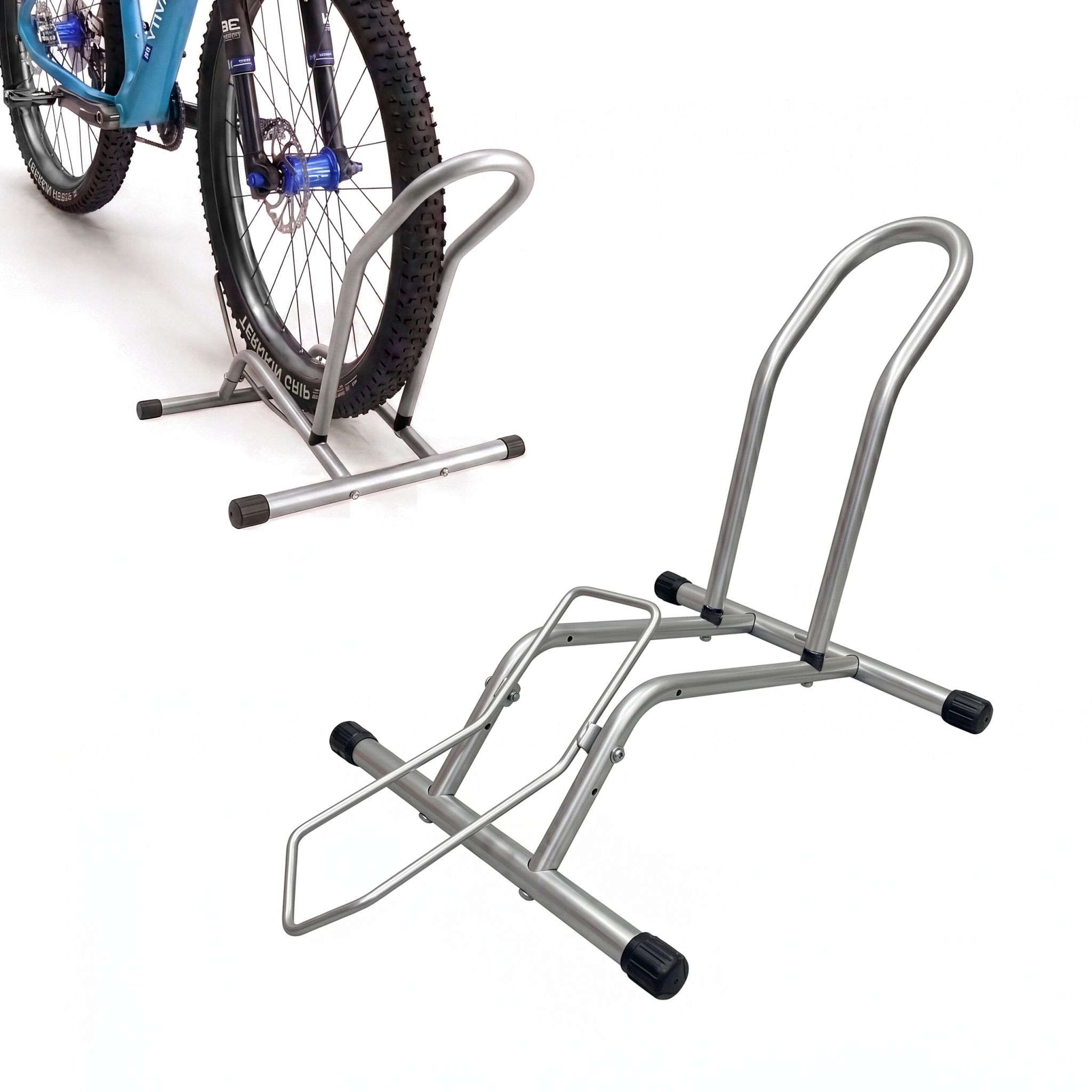 Fahrradständer bis 29 Zoll Schwarz-Silber