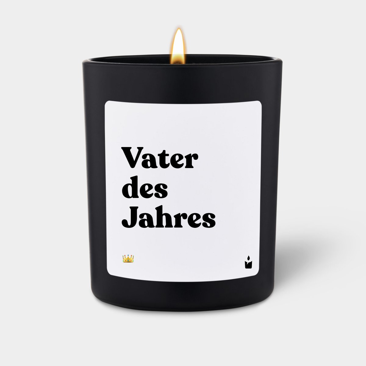 Duftkerze Schwarz Woody Vater des Jahres